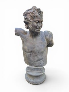 Bronze Bust of a Faun, Naples Workshop, Italy, 1950s