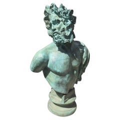 Bronze Bust of a Faun Signed by Fonderia Chiurazzi, Naples, 20th Century