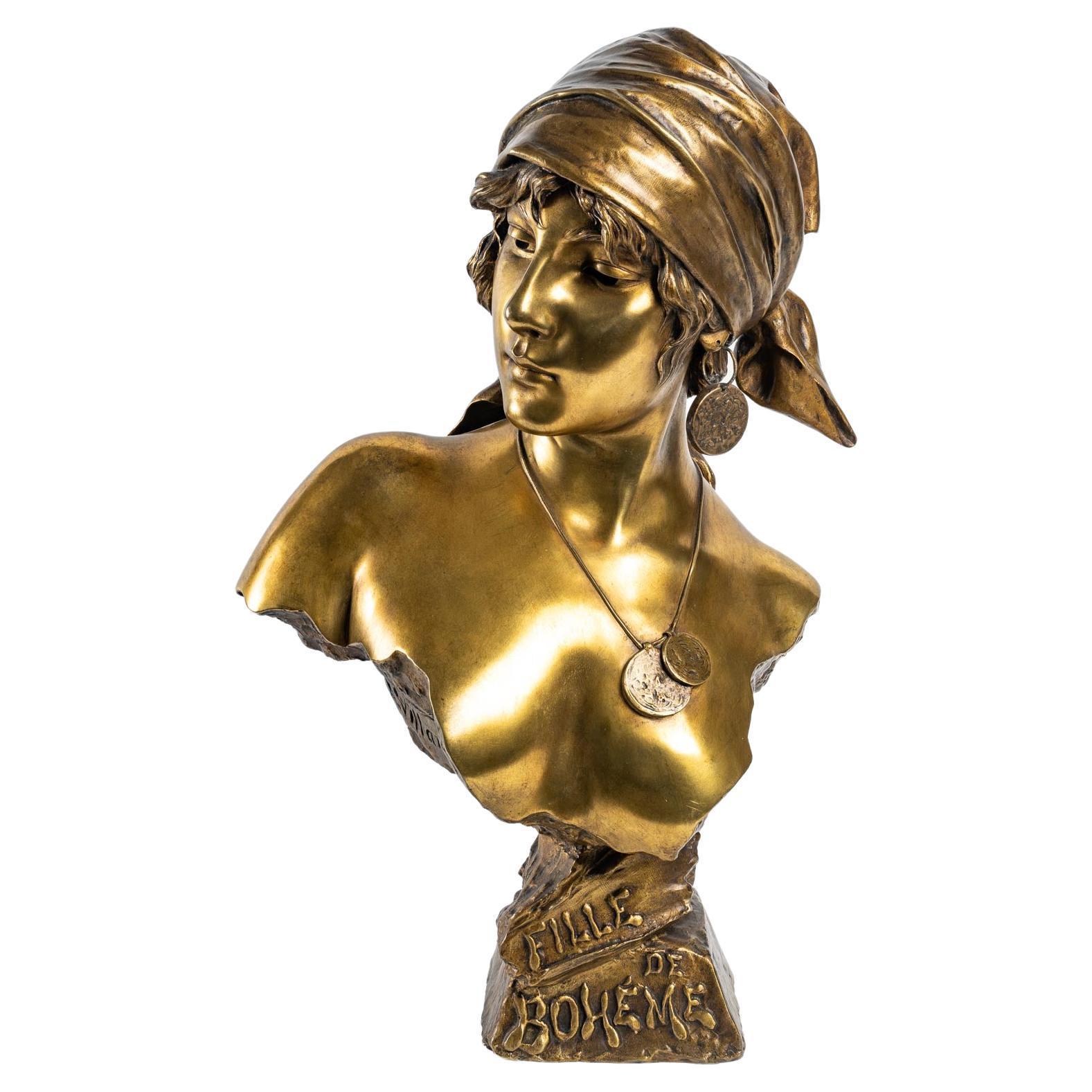 Bronze bust of a 