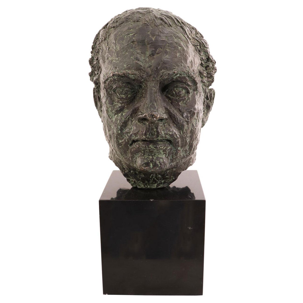 Bronze Bust of a Man
s Head For Sale