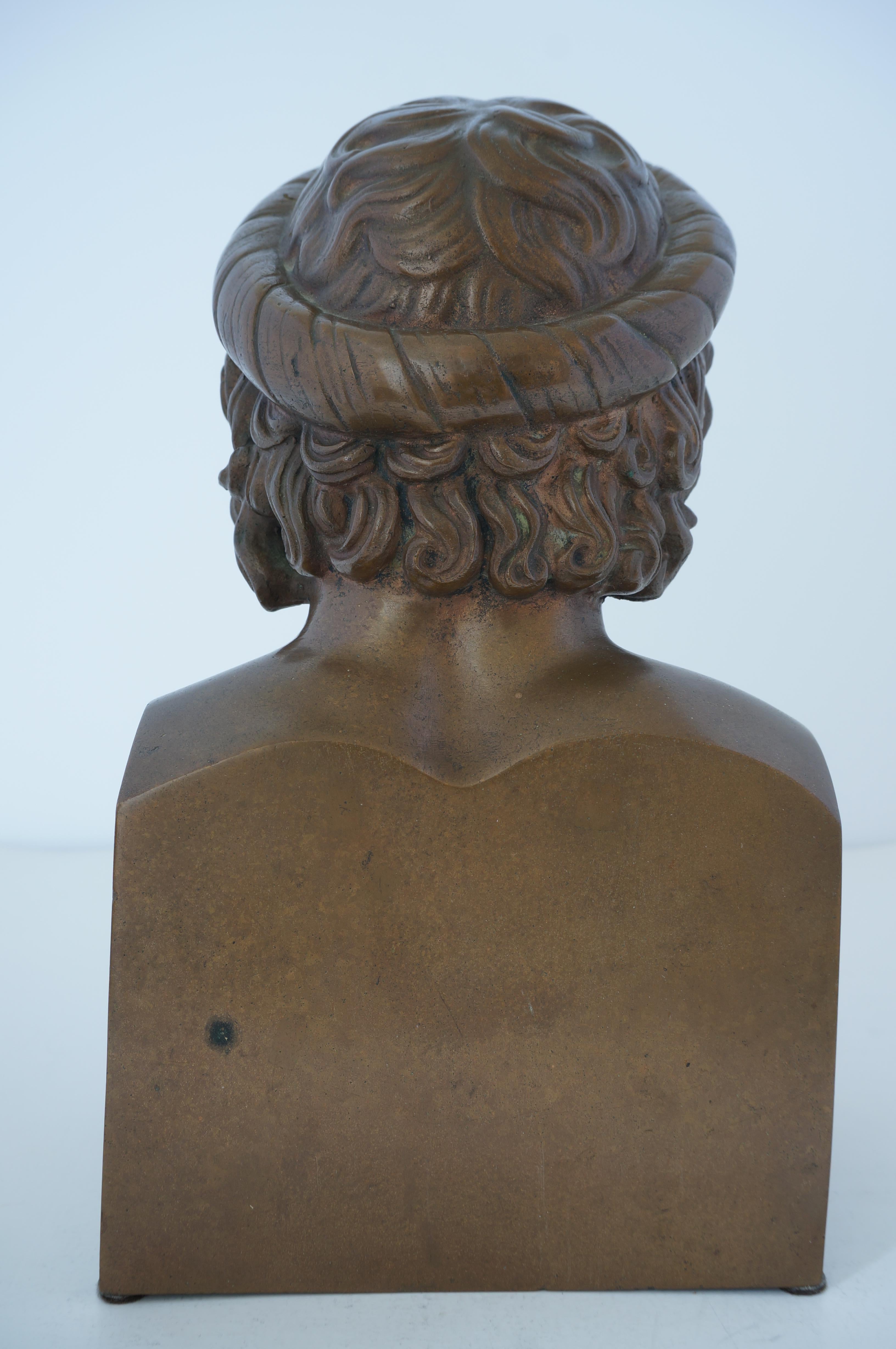 Bronze Bust of Aeskulap In Good Condition For Sale In West Palm Beach, FL