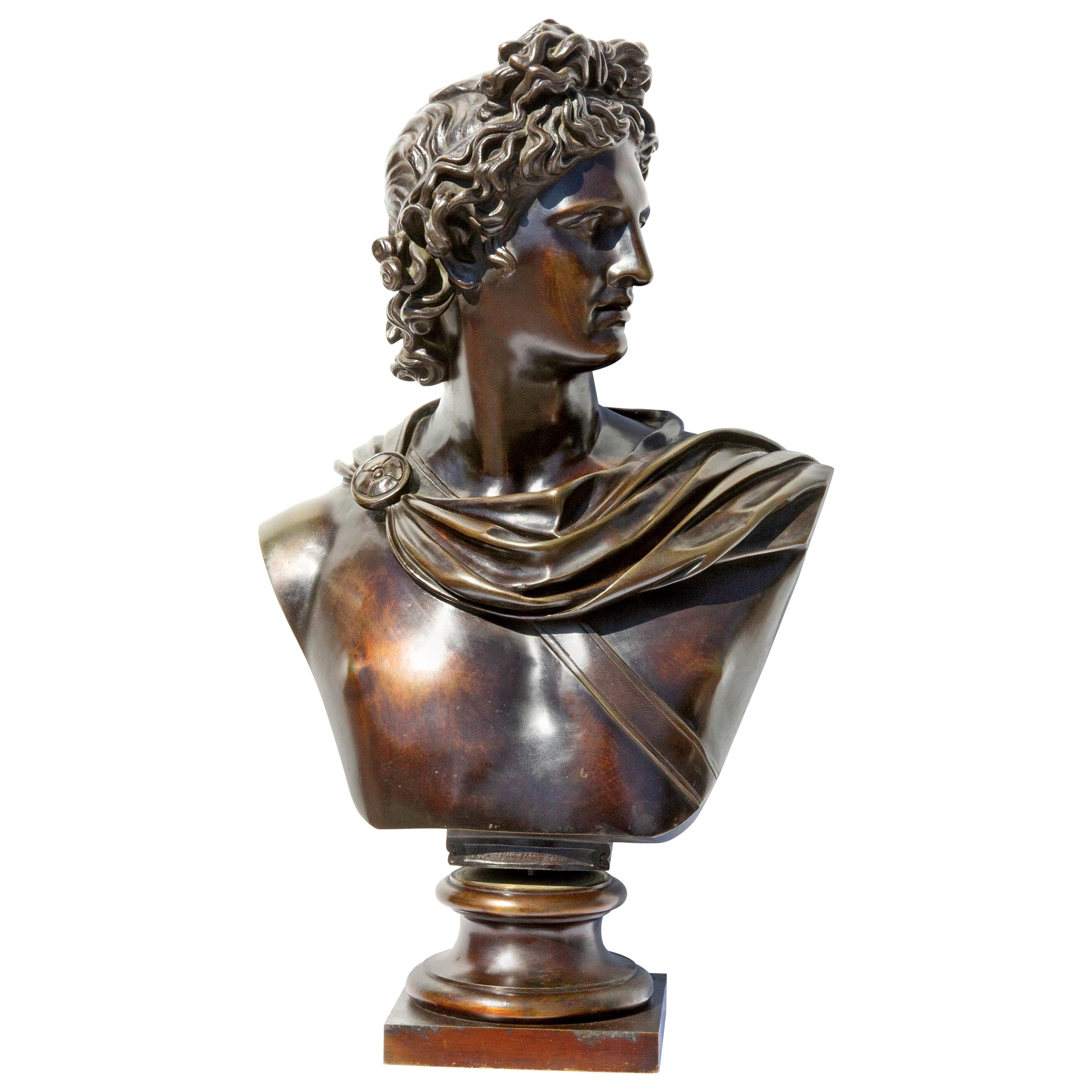 Bronze Bust of Apollo Belvedere