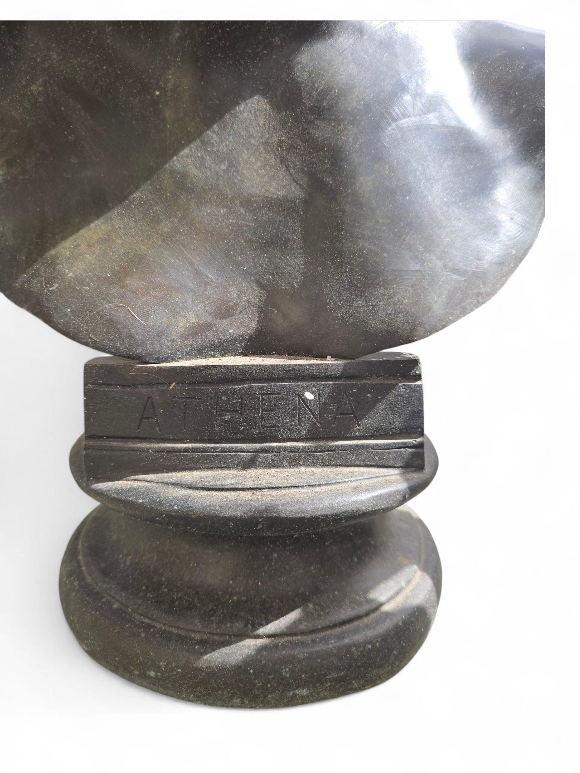 Bronze Bust of Athena by Fonderia Chiurazzi, Italy, 20th Century In Good Condition For Sale In Madrid, ES