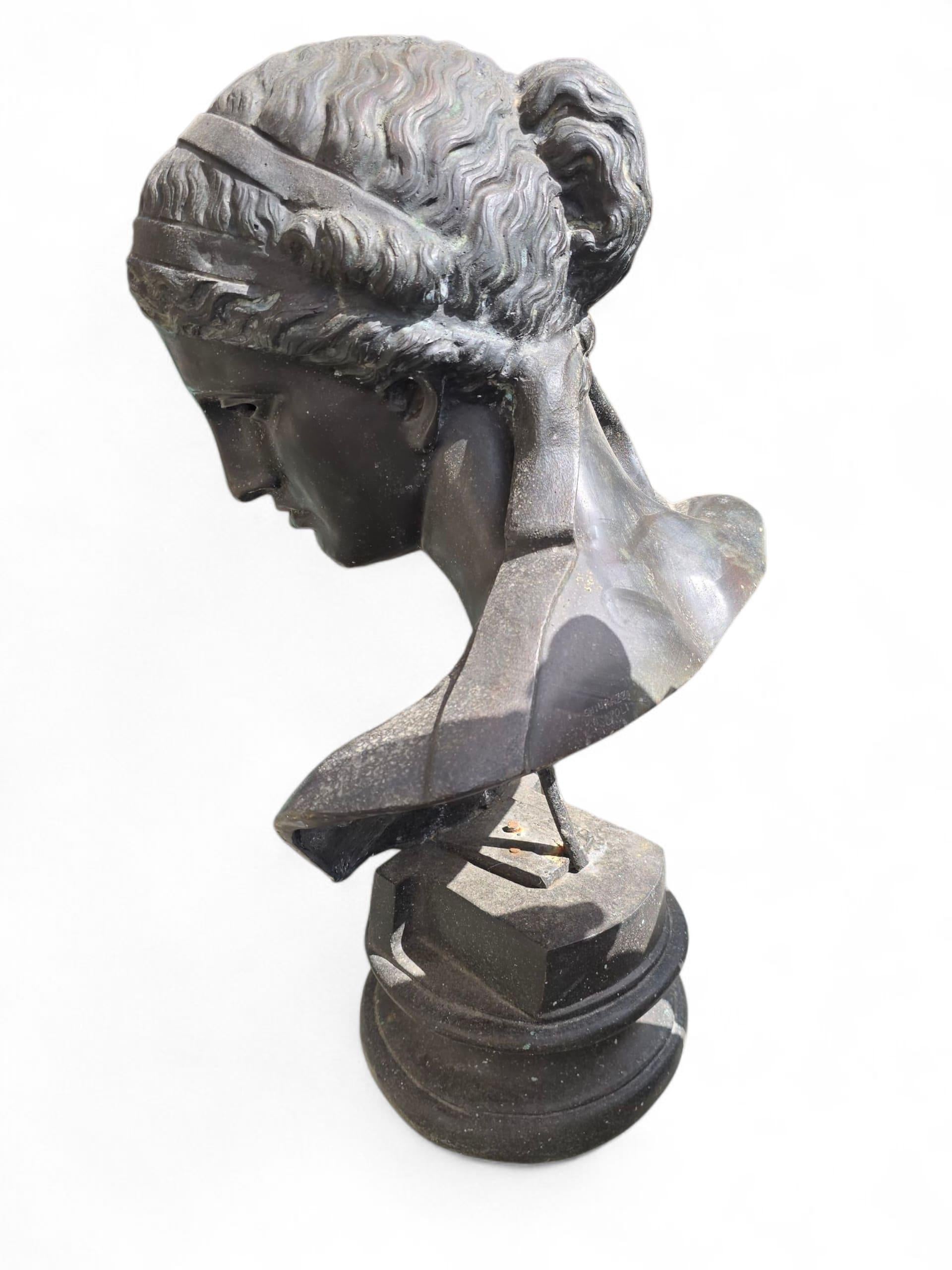 Bronze Bust of Athena by Fonderia Chiurazzi, Italy, 20th Century For Sale 3
