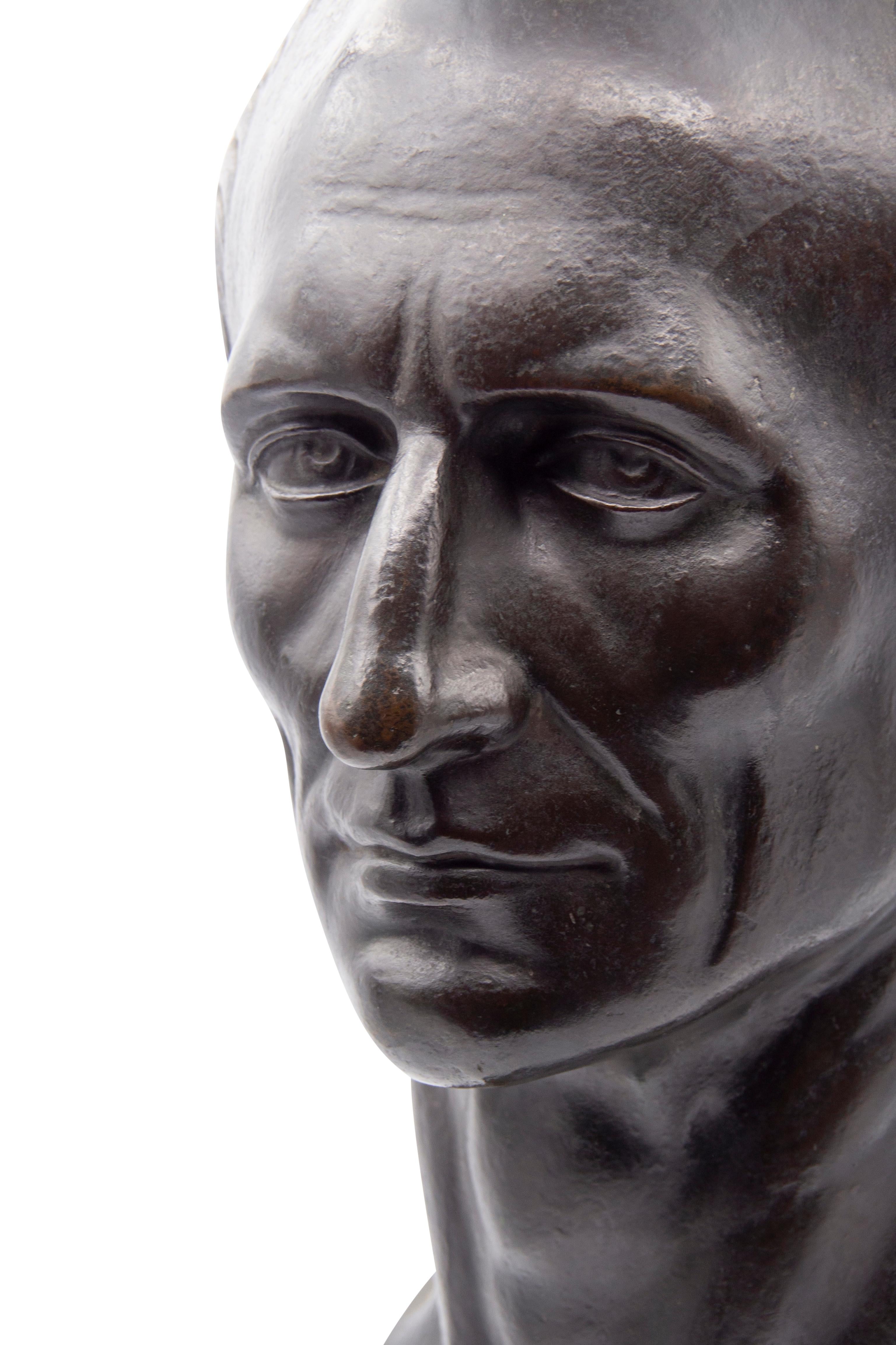 Bronze Bust of Caesar Augustus For Sale 4