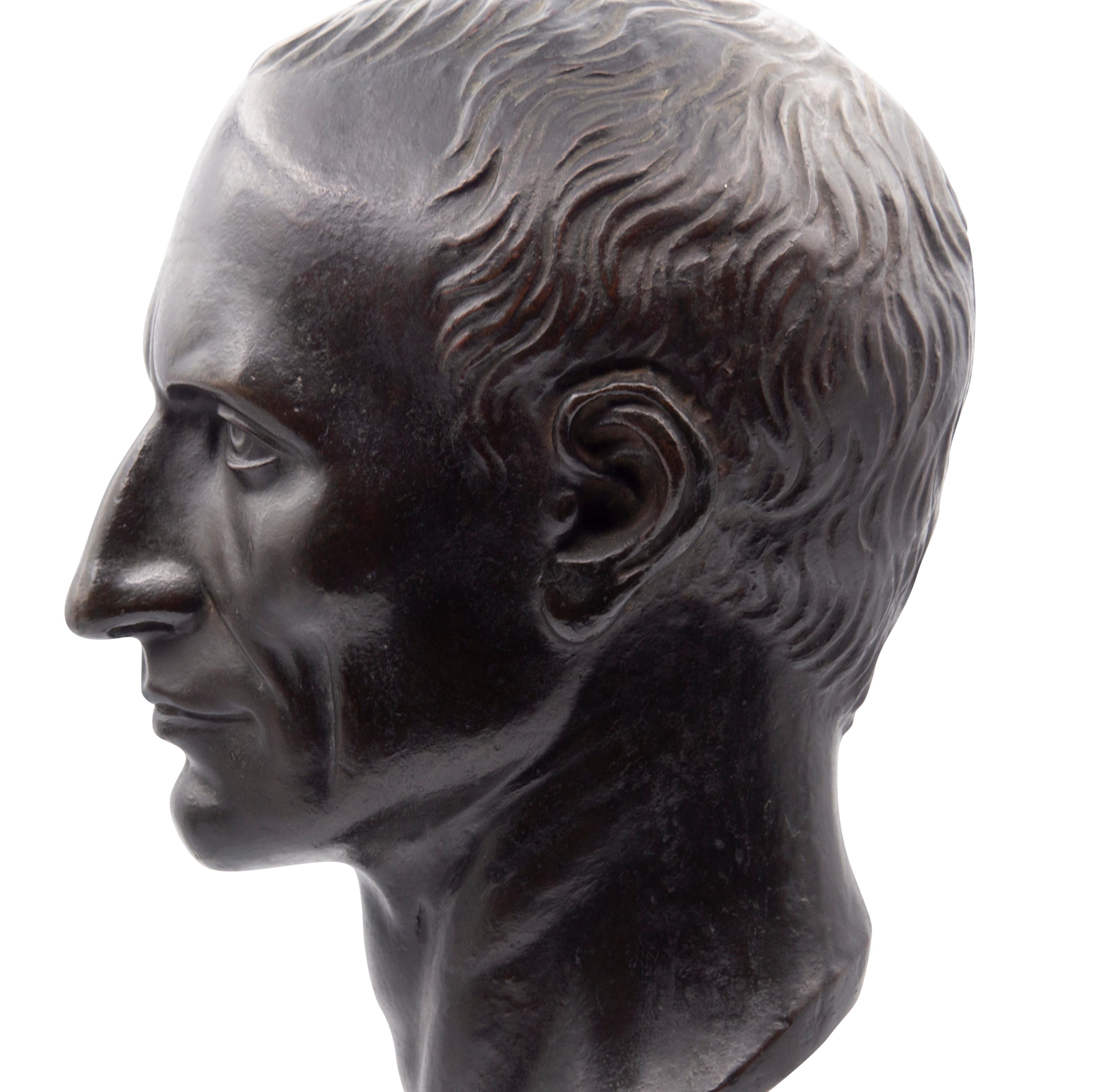 Bronze Bust of Caesar Augustus For Sale 1