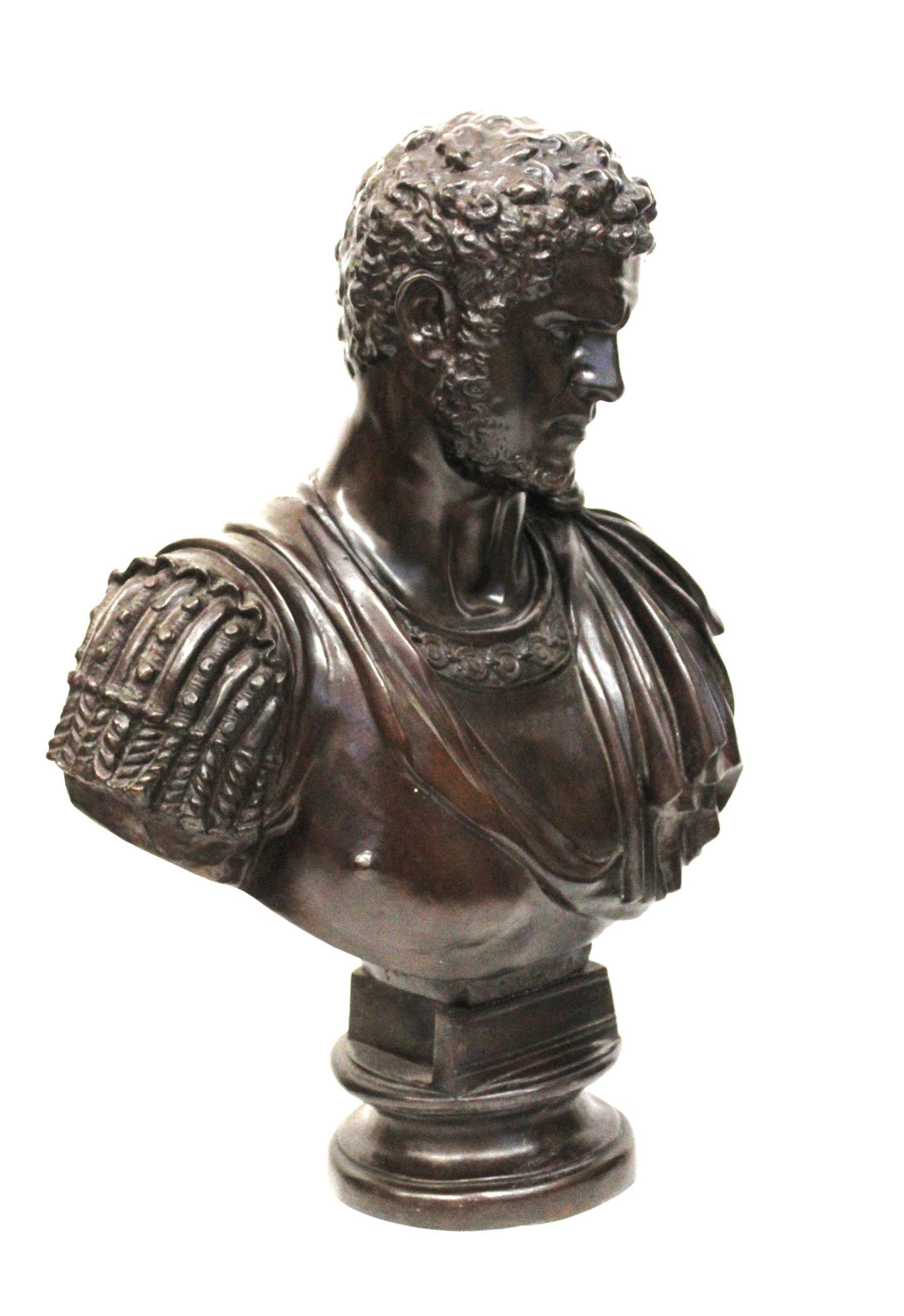 Bronzebüste des Karacalla aus Bronze (Italienisch) im Angebot