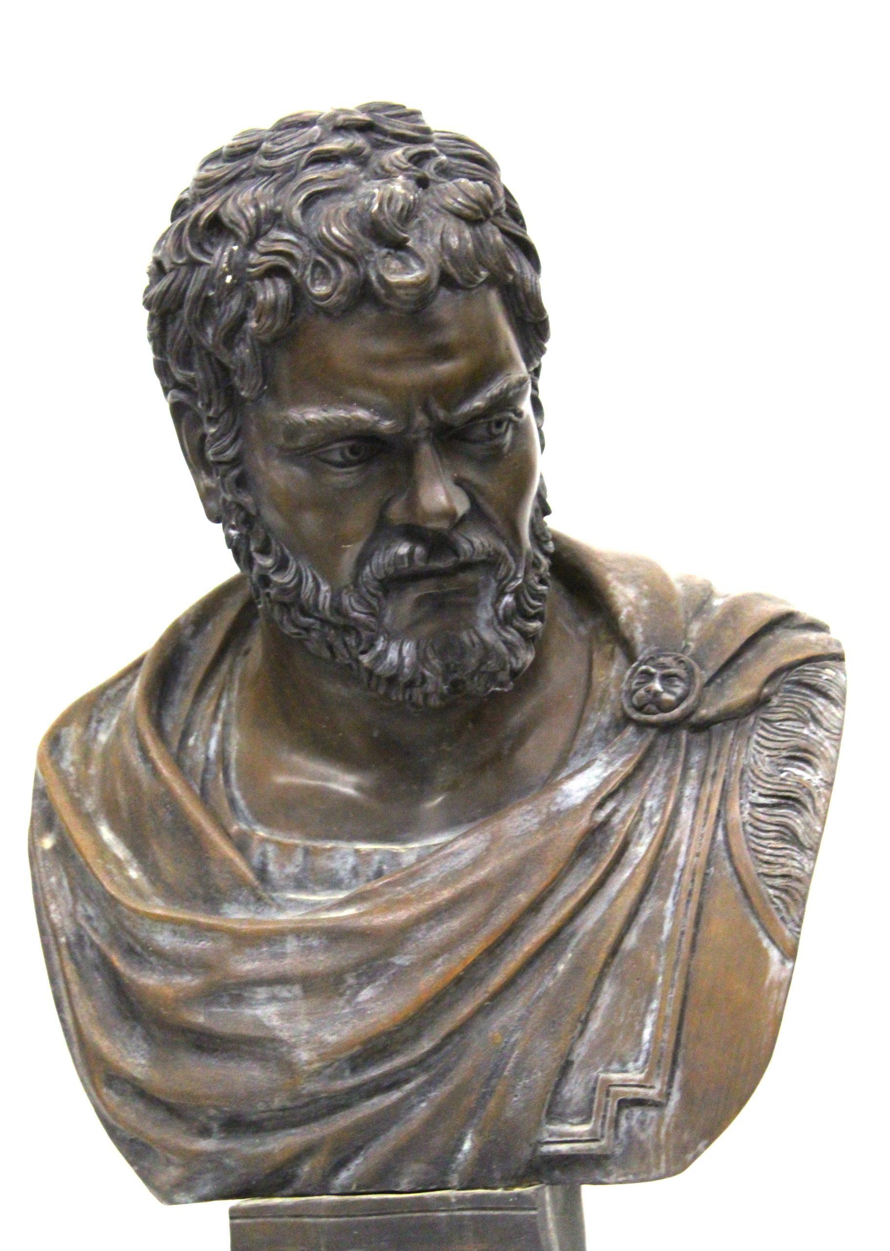 Busto di bronzo di Caracalla In condizioni buone in vendita a Rome, IT
