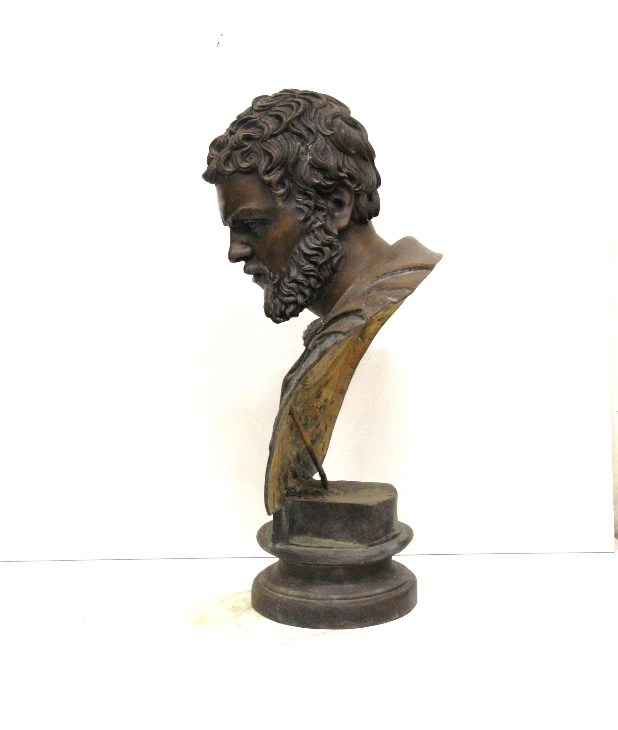 XX secolo Busto di bronzo di Caracalla in vendita