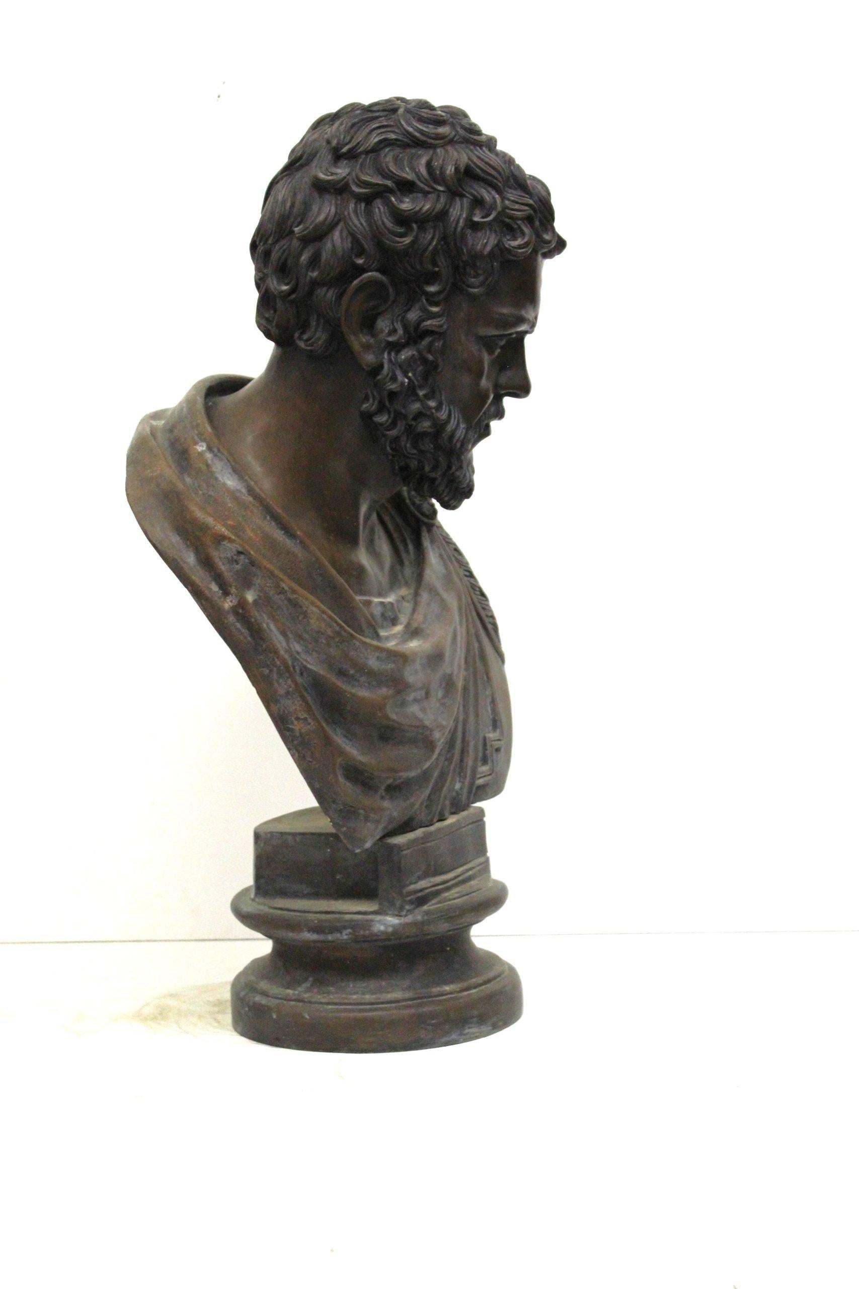 Bronzo Busto di bronzo di Caracalla in vendita