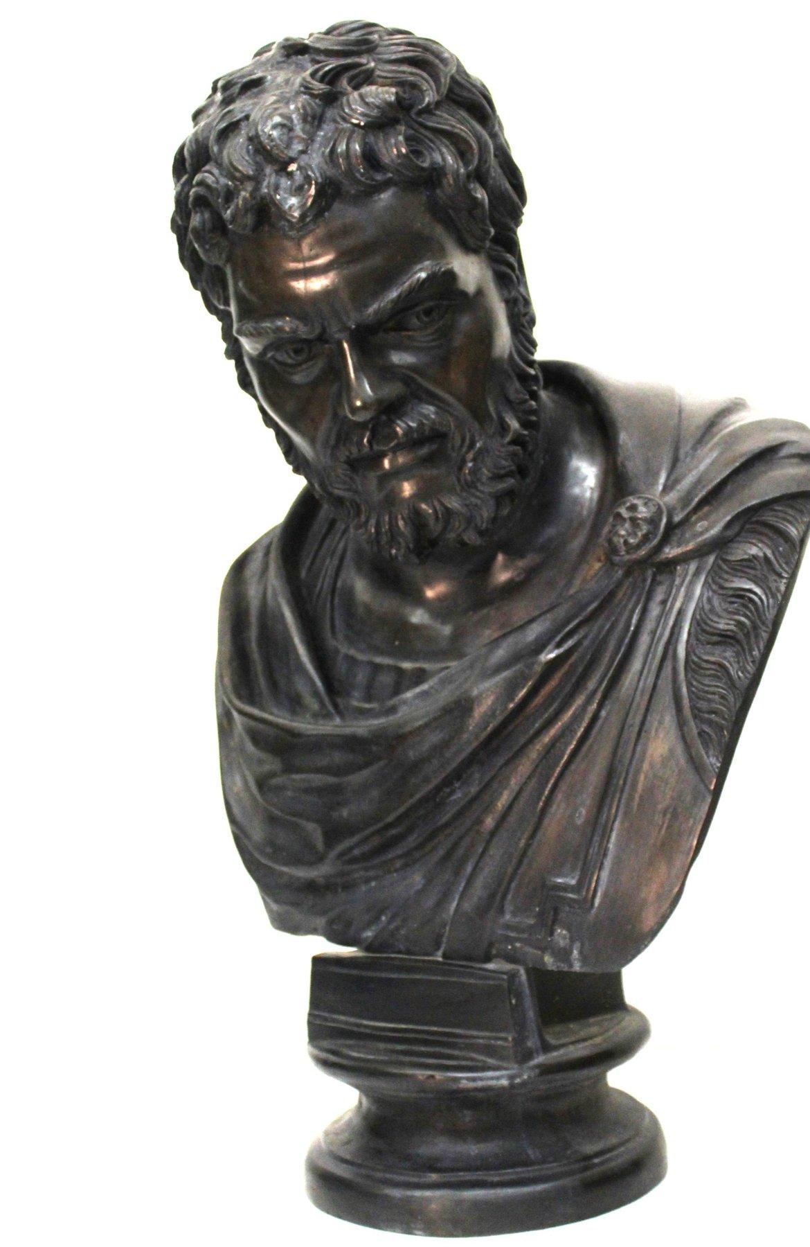 Bronzo Busto in bronzo di Caracalla in vendita
