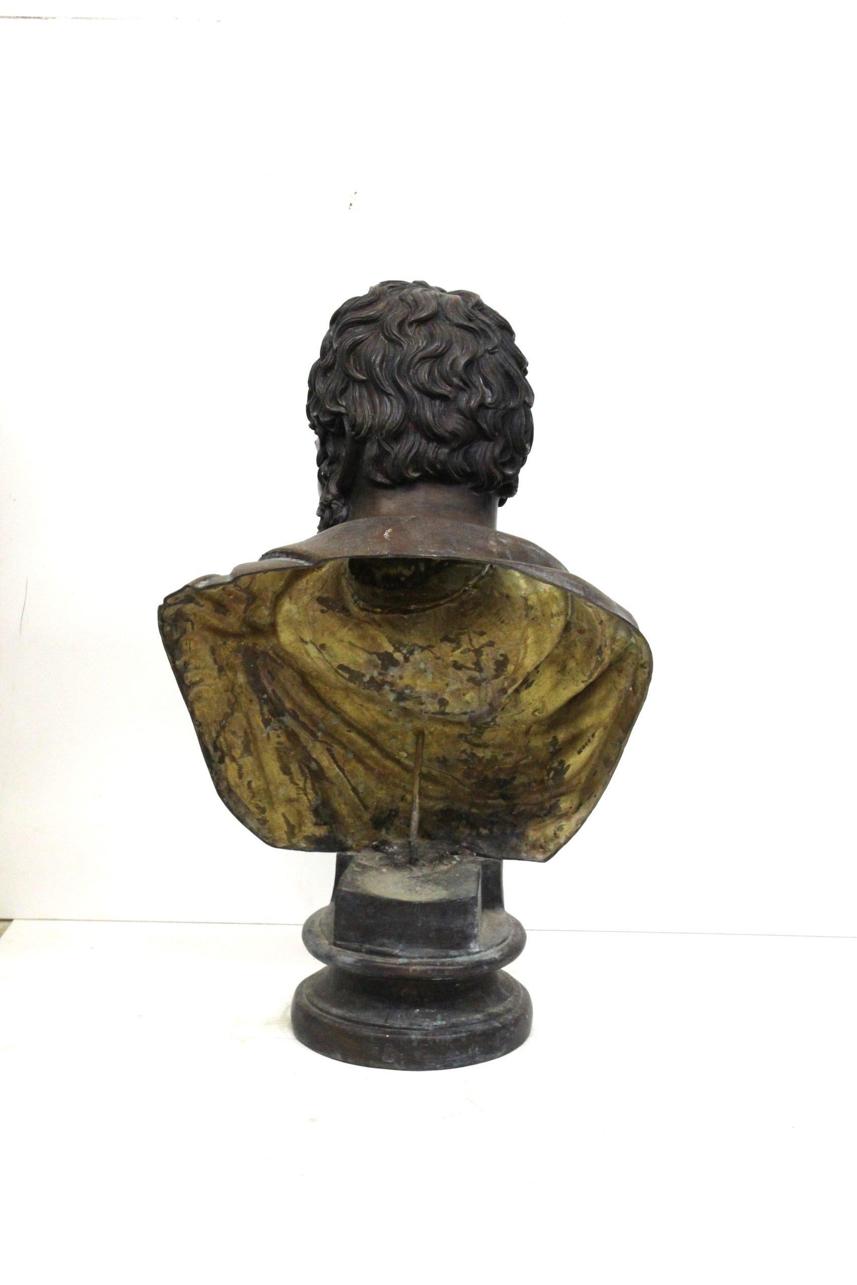 Busto di bronzo di Caracalla in vendita 1