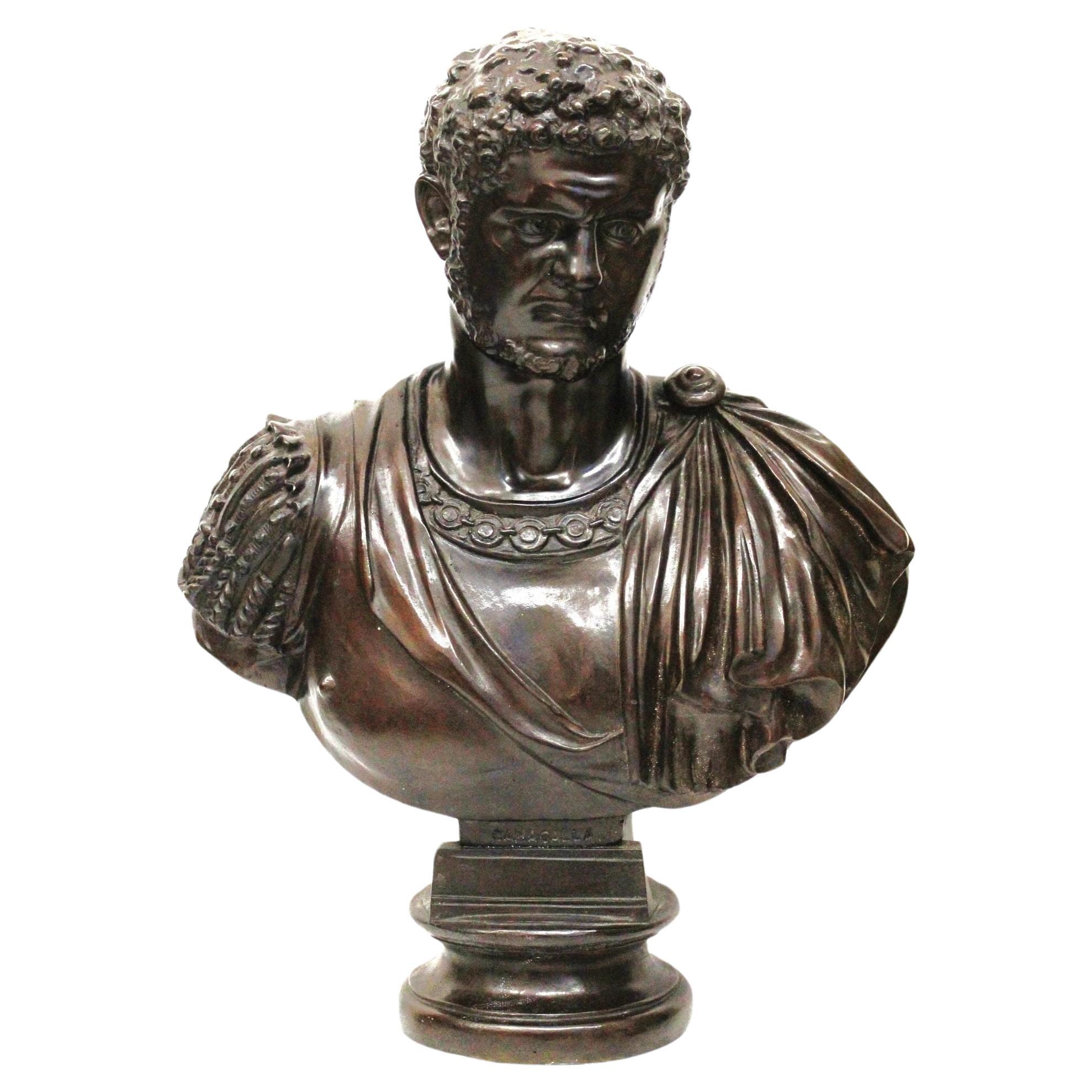 Bronze bust of Caracalla For Sale