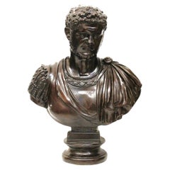 Vintage Bronze bust of Caracalla