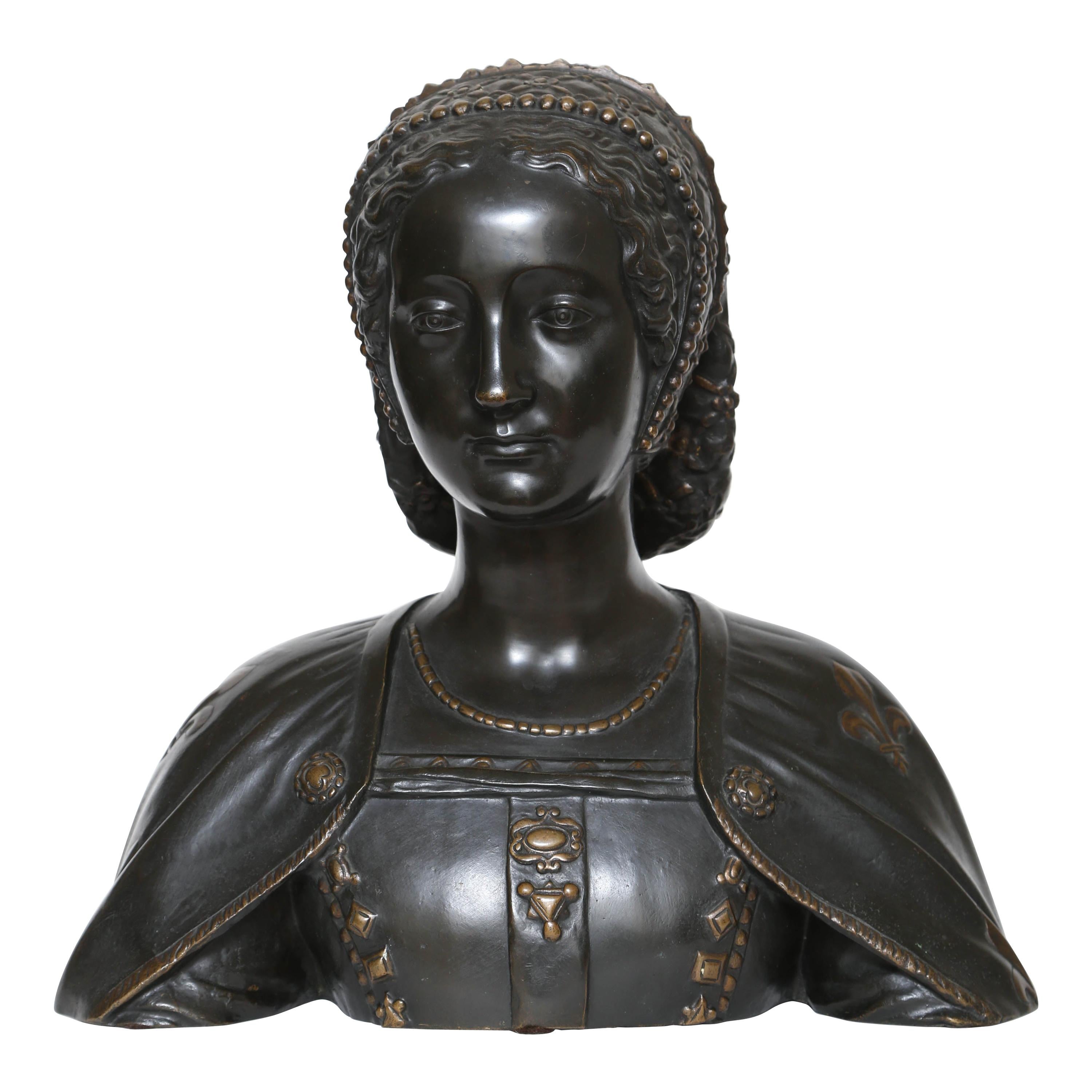 Bronze Bust of Catherine de Medici