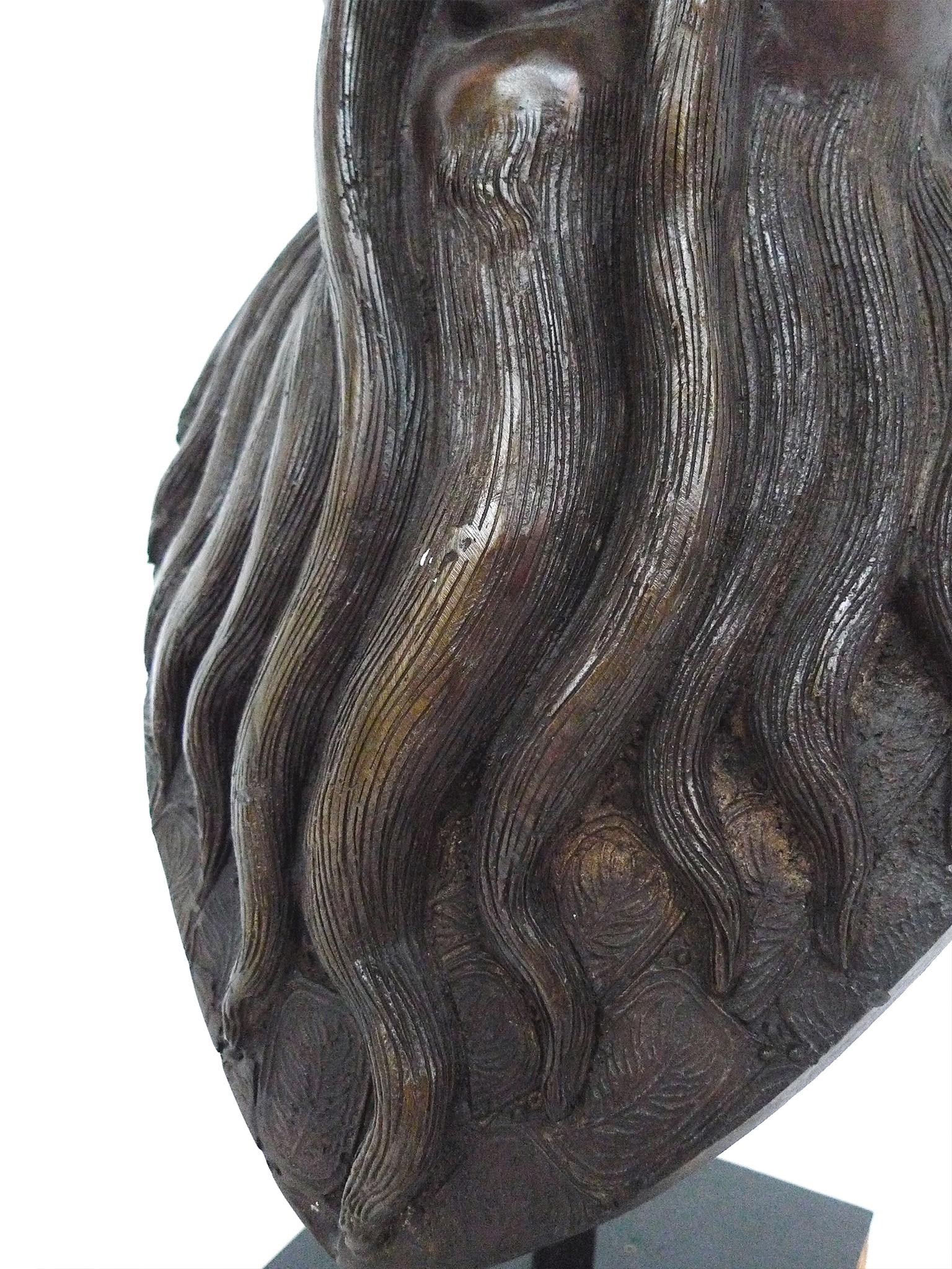 Bronze Bust of Chinese Deity 2
