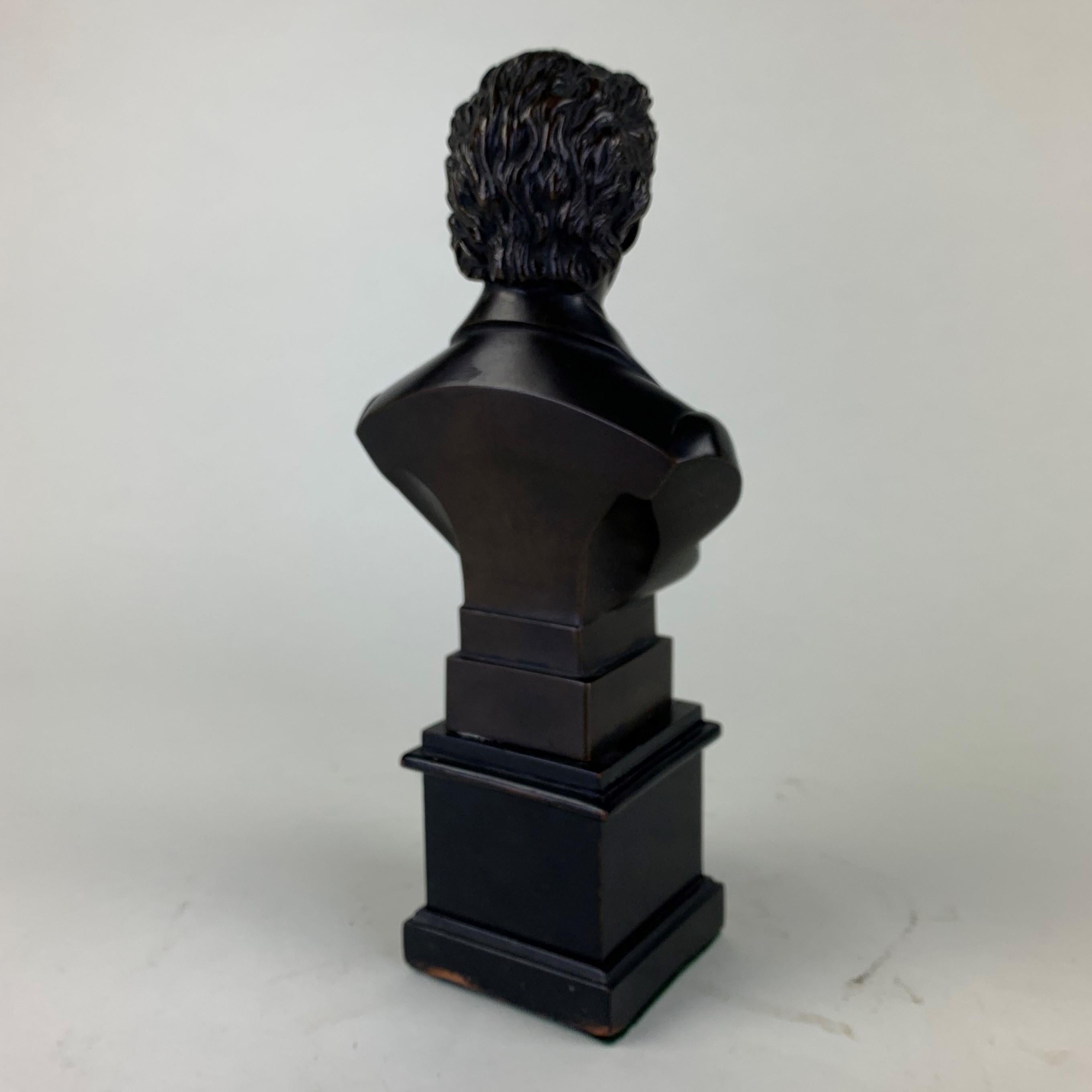 20th Century Bronze Bust of Chopin For Sale