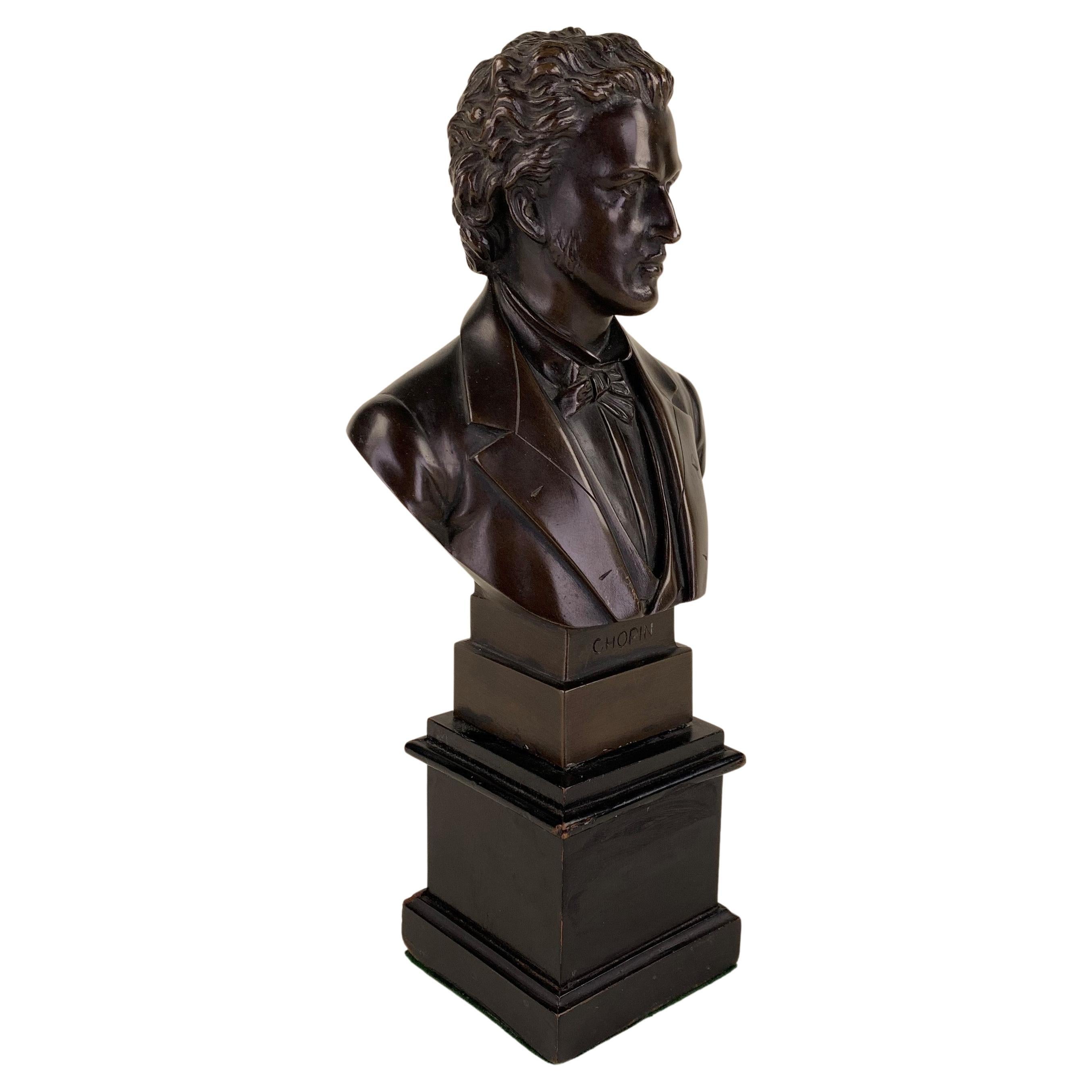 Bronze Bust of Chopin For Sale