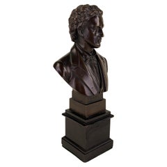 Antique Bronze Bust of Chopin