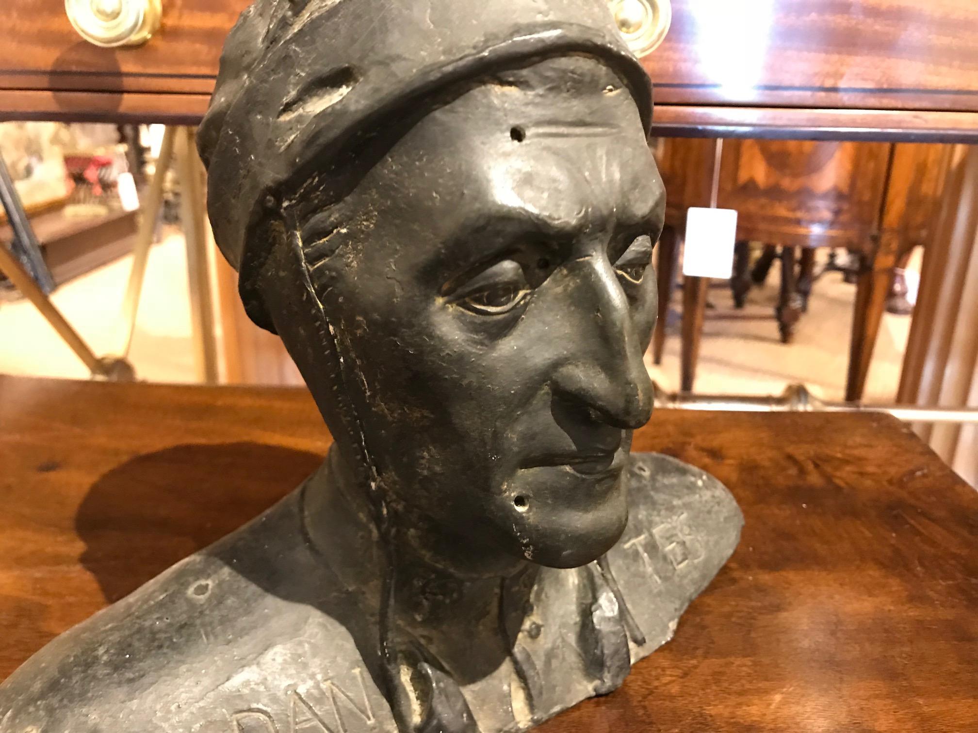 Bronze Bust of Dante Alighieri 6