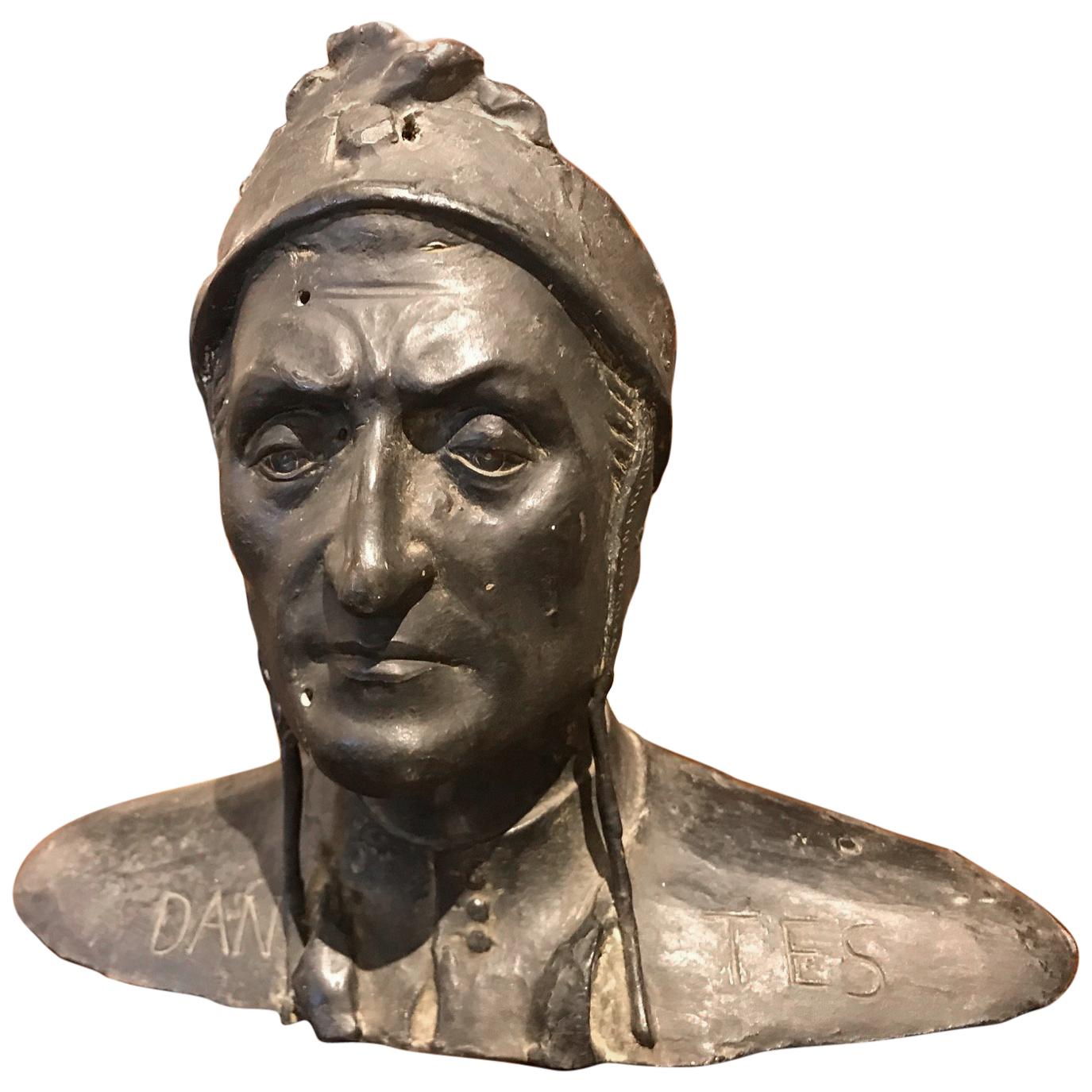 Bronze Bust of Dante Alighieri