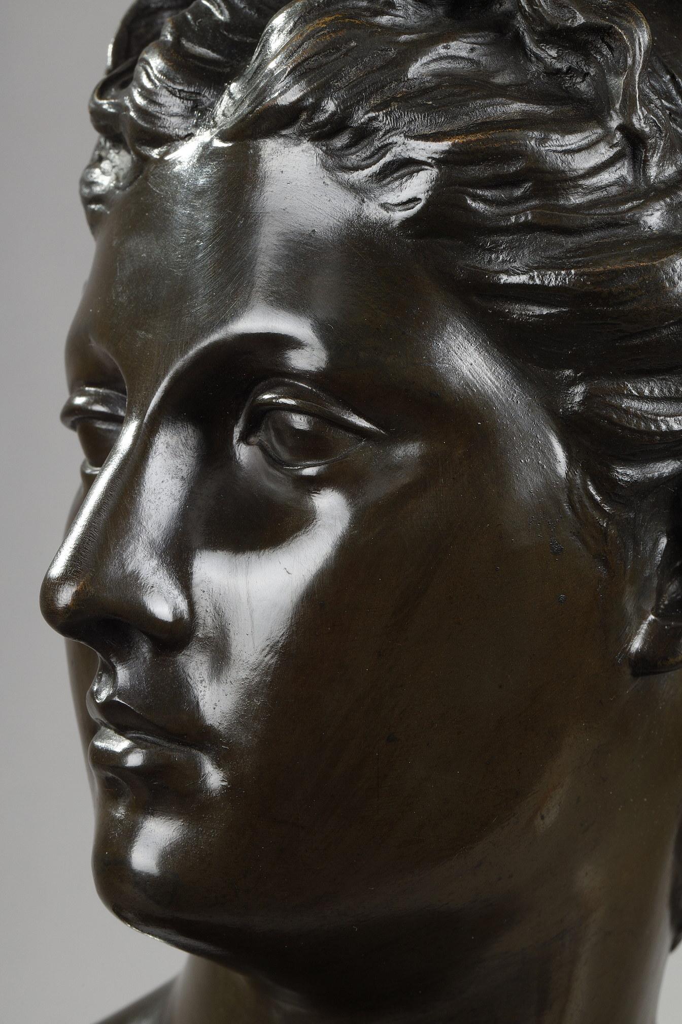 Bronzebüste der „Diana der Jägerin“ nach Houdon im Angebot 5