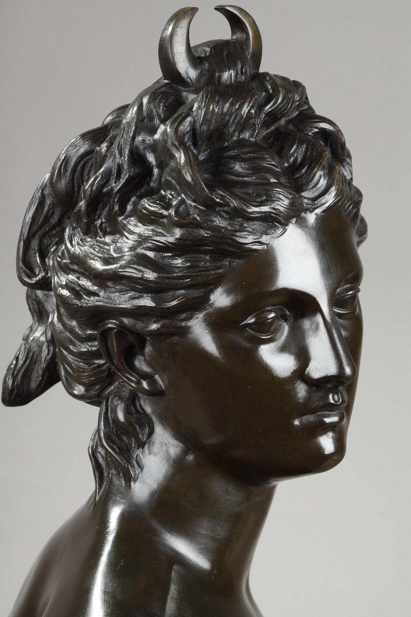 Bronzebüste der „Diana der Jägerin“ nach Houdon im Angebot 9