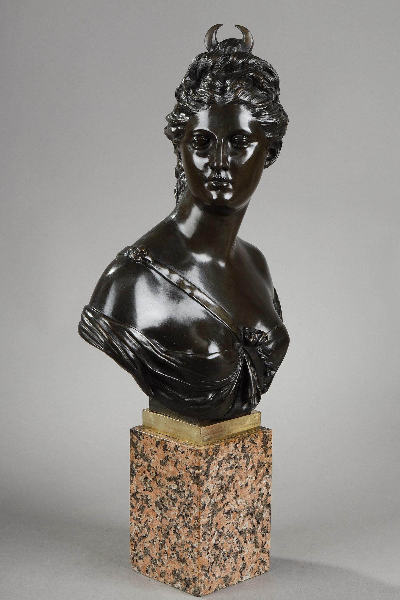 Francese Busto in bronzo di 