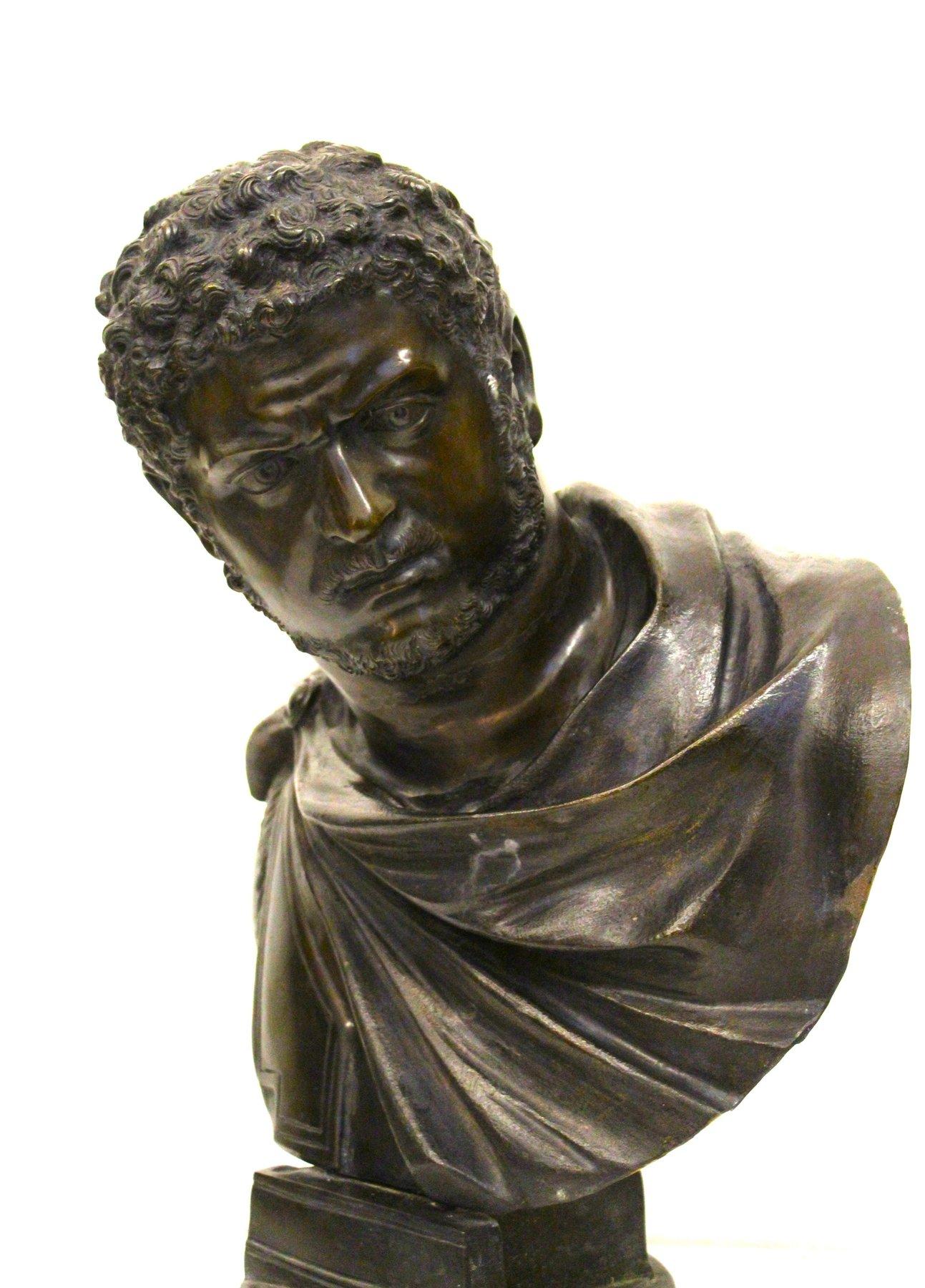 Busto di bronzo dell'imperatore In condizioni buone in vendita a Rome, IT