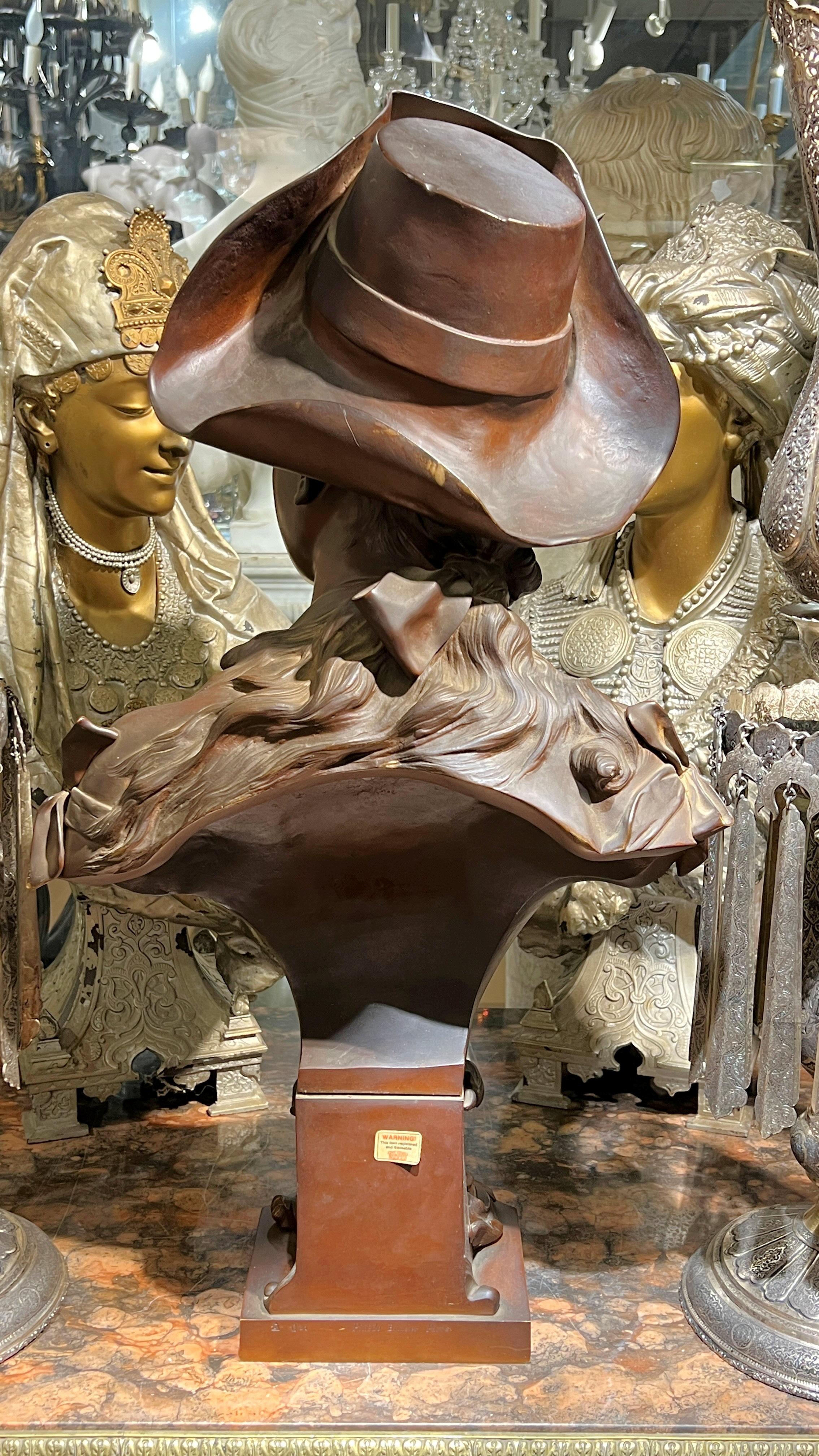 Bronzo Busto in bronzo di bellezza francese del periodo Luigi XV dopo Henri Alphonse Nelson in vendita