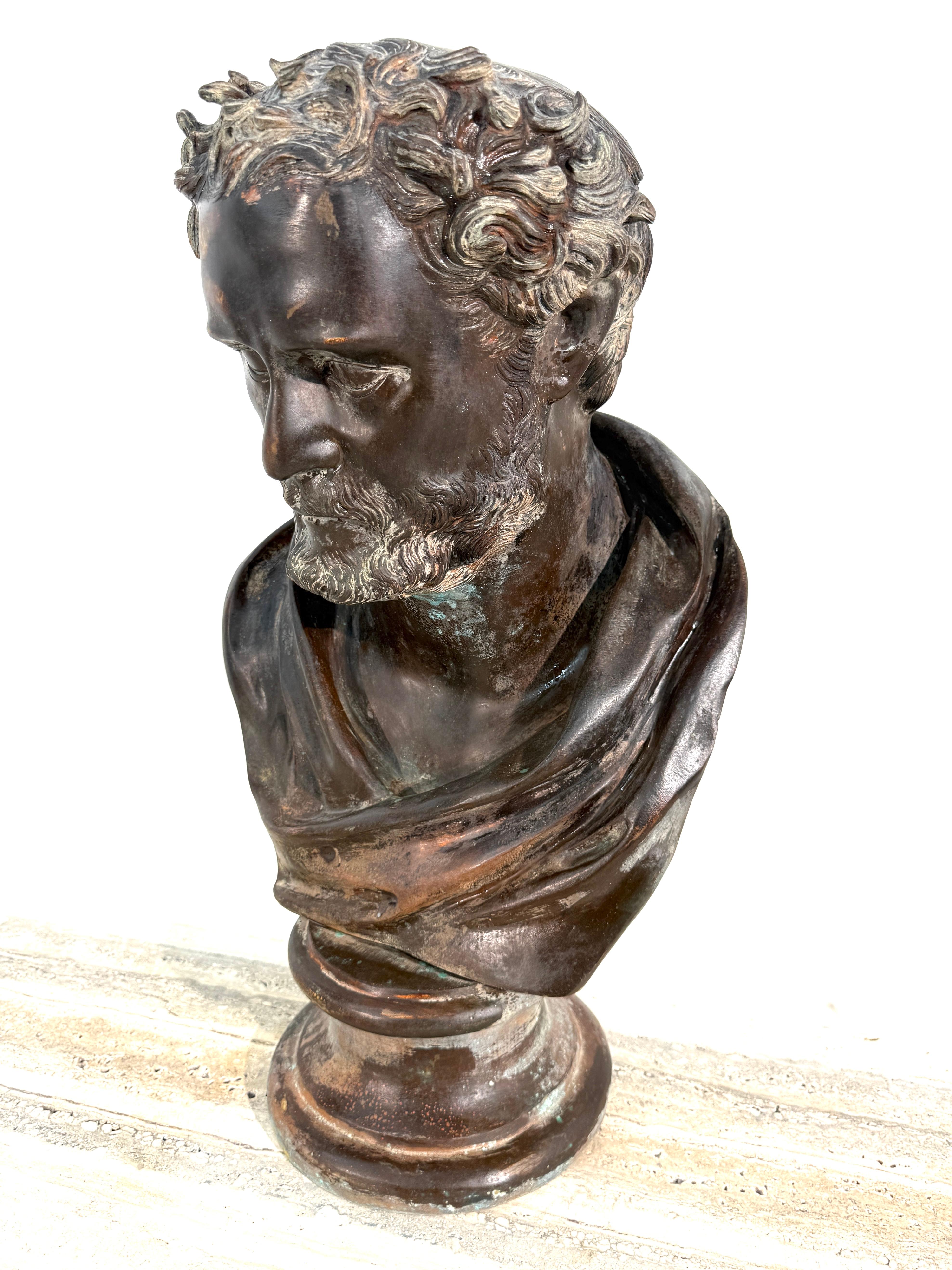 Buste en bronze de Giambologna, Bologne 1955 Bon état - En vente à Los Angeles, CA