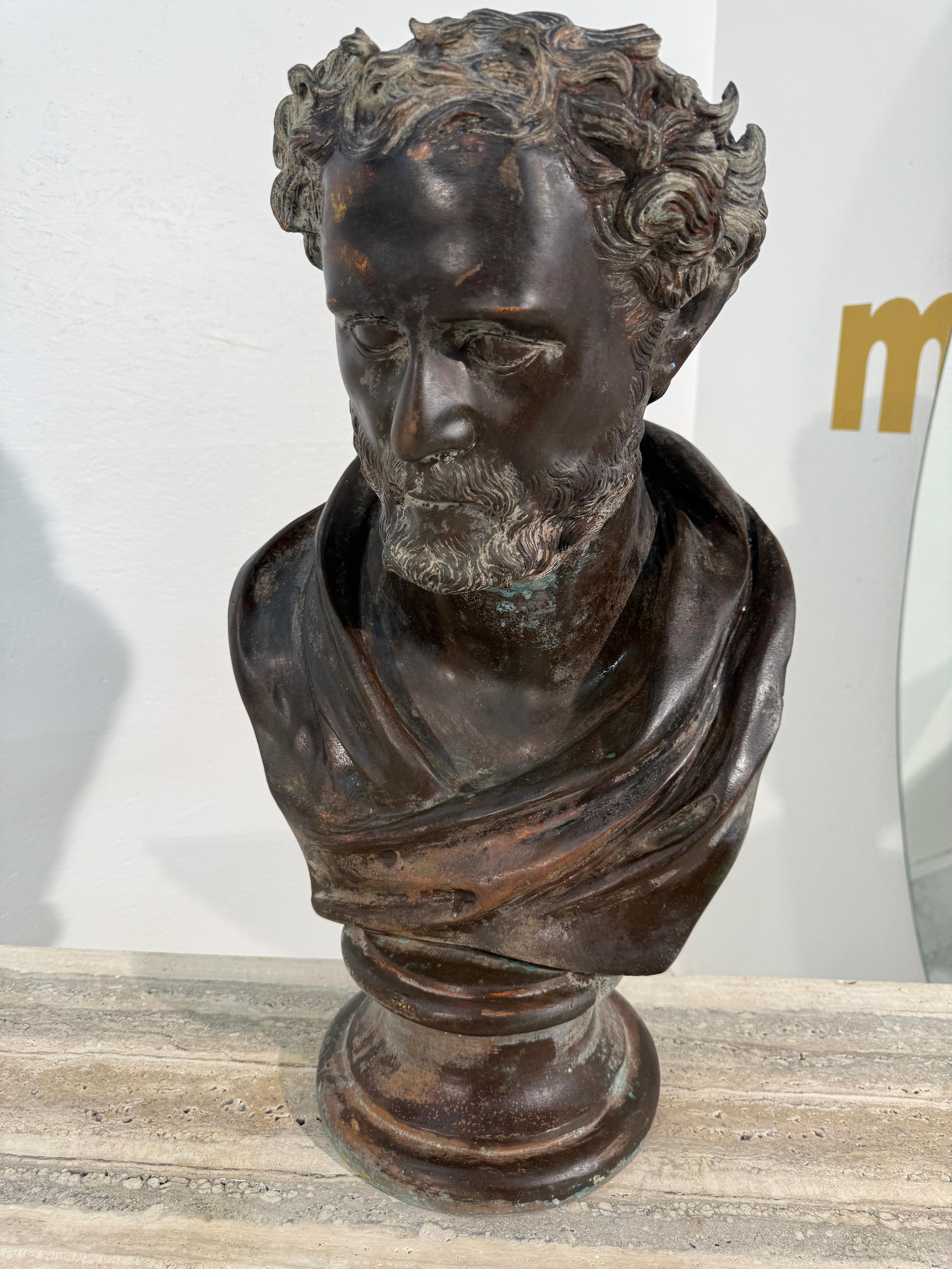 Milieu du XXe siècle Buste en bronze de Giambologna, Bologne 1955 en vente