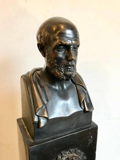 Bronze Bust of Hippocrates "The Father of Medicine"