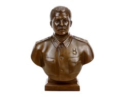 Bronze Bust of Joseph Stalin, 1953 Style