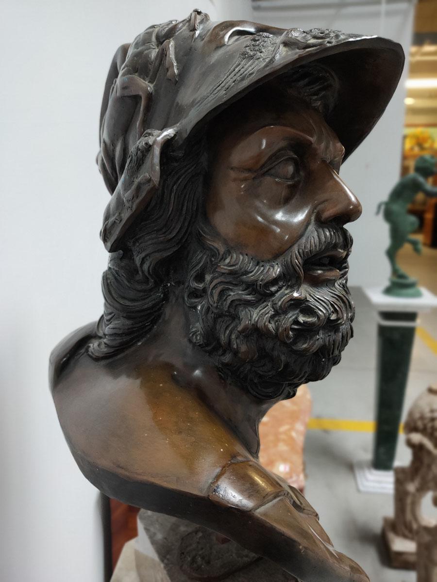 Bronze Bust of Militiades the Younger In New Condition For Sale In Liverpool, GB