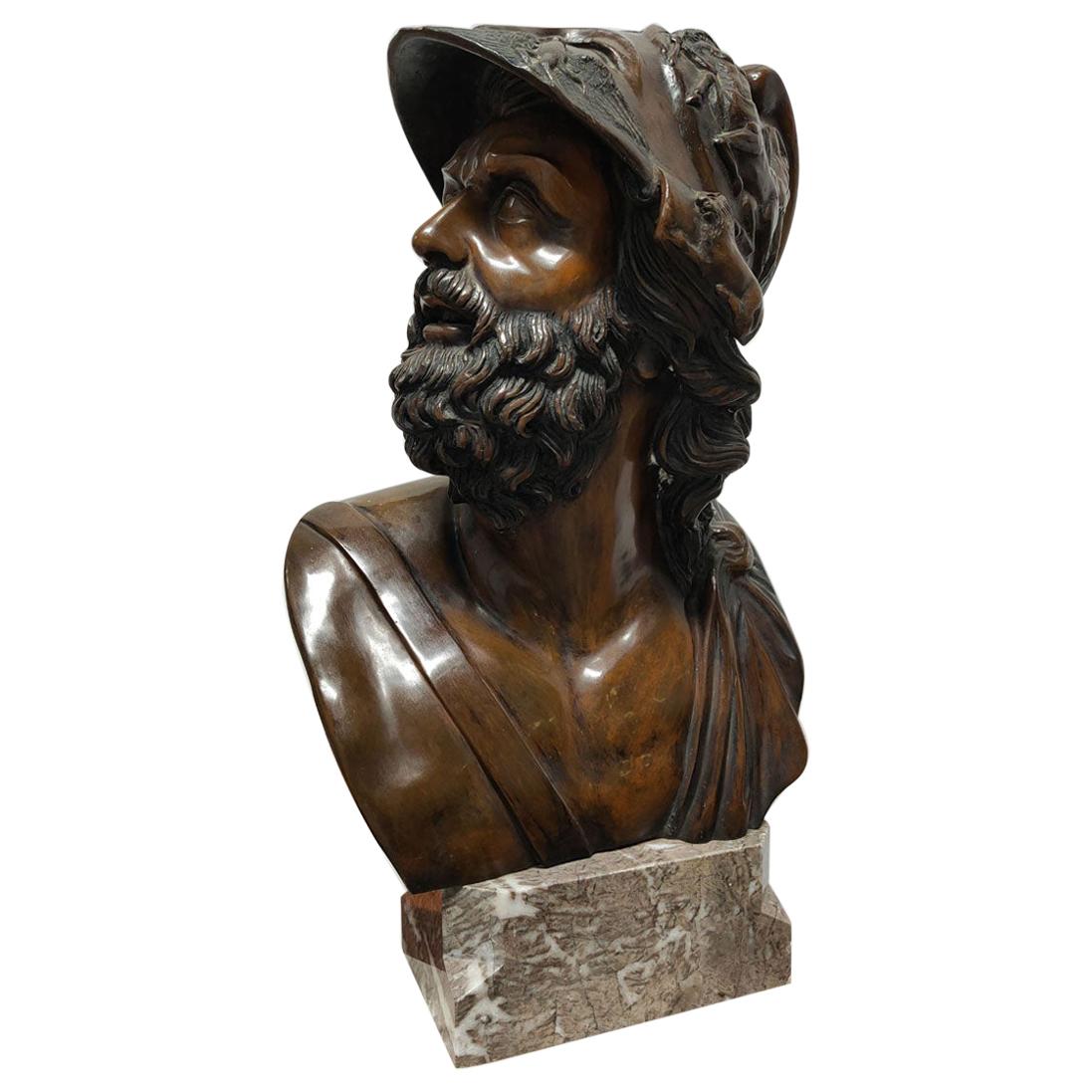 Bronze Bust of Militiades the Younger For Sale