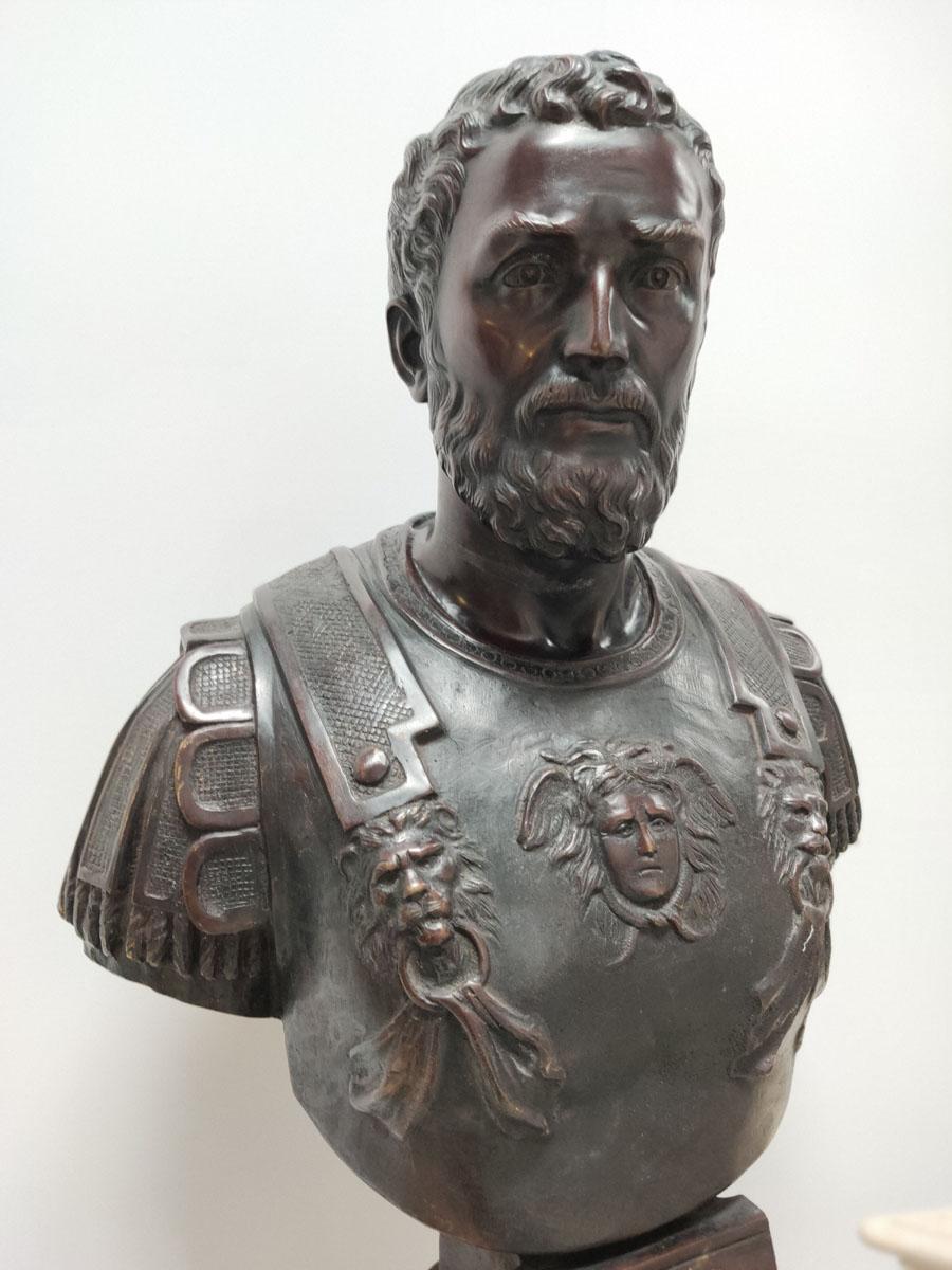 Bronze Bust of Roman Emperor Septimius Severus For Sale 2