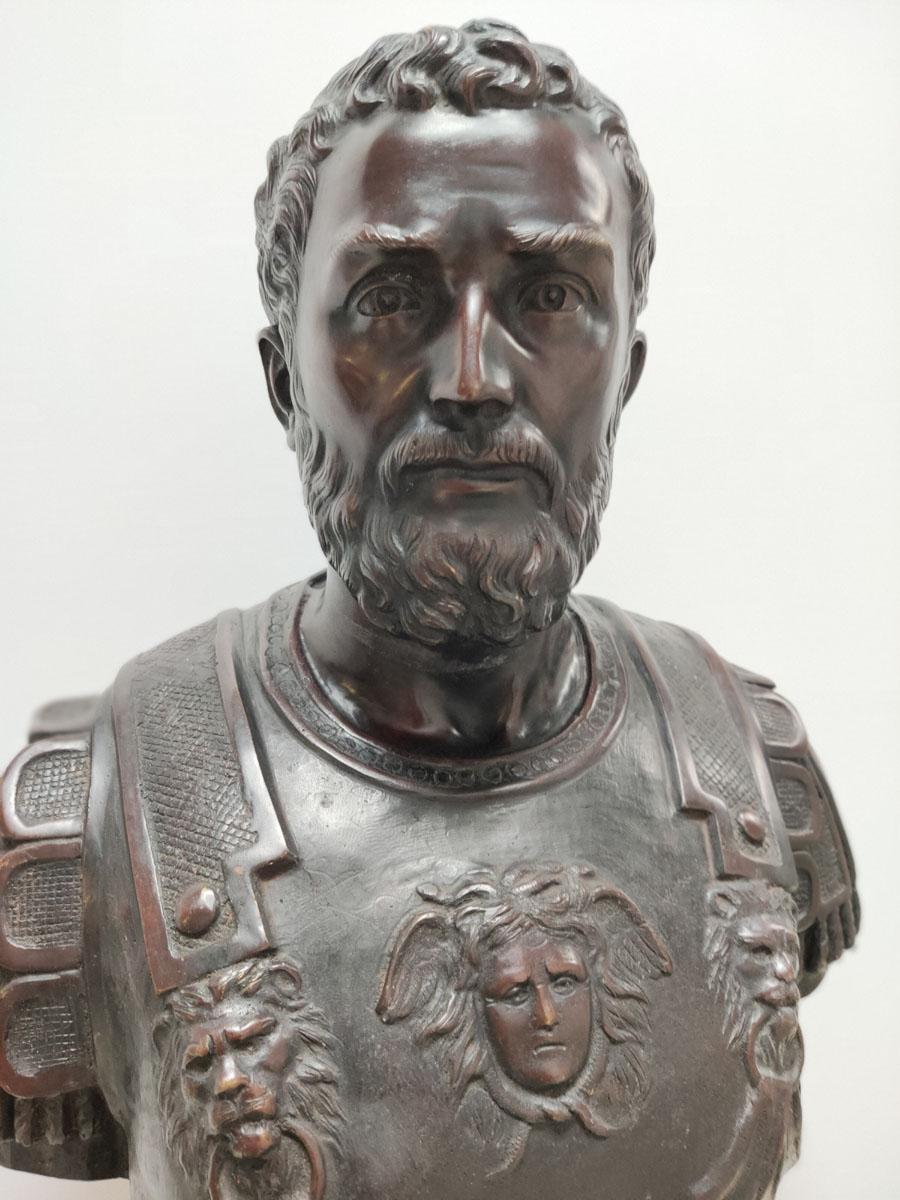 Bronze Bust of Roman Emperor Septimius Severus For Sale 3