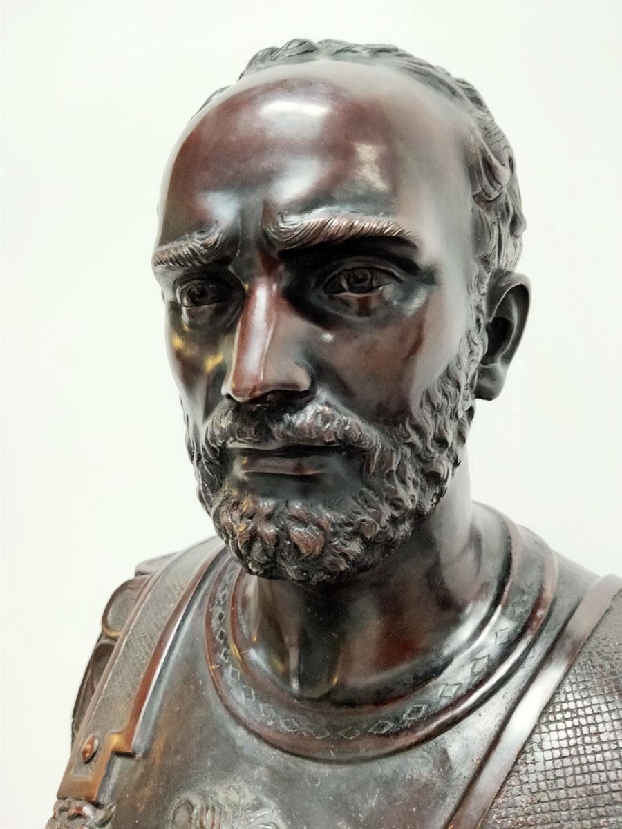Bronze Bust of the Roman Emperor Hadrian For Sale 12
