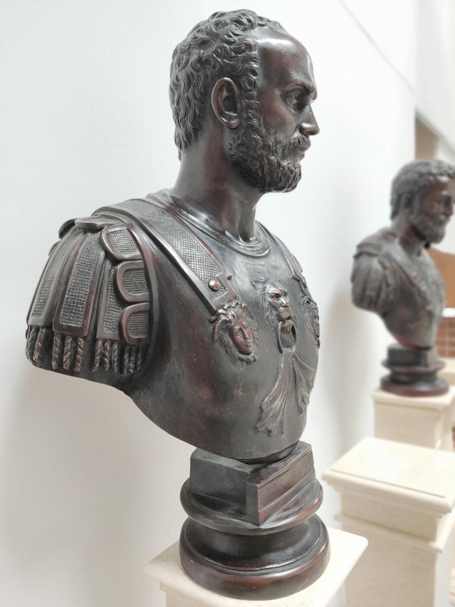 Bronze Bust of the Roman Emperor Hadrian For Sale 2