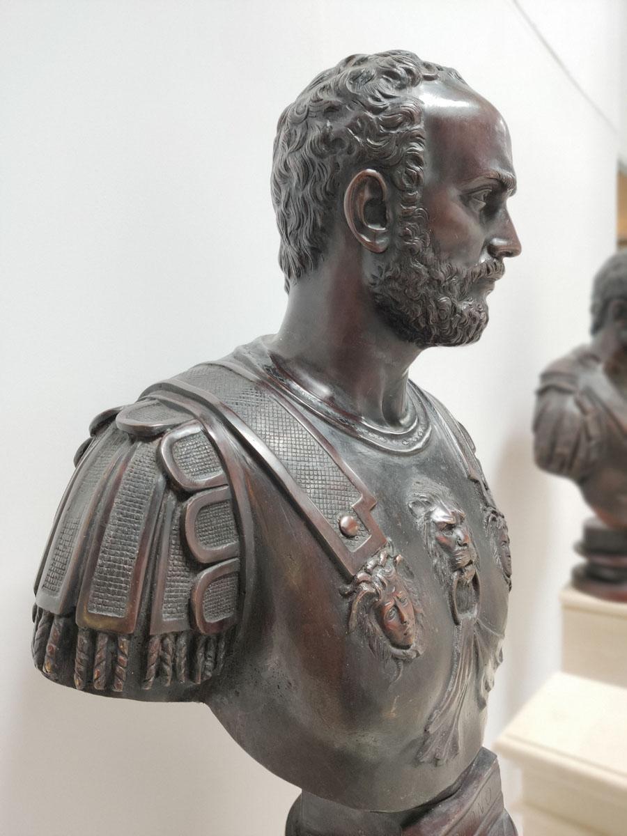 Bronze Bust of the Roman Emperor Hadrian For Sale 3