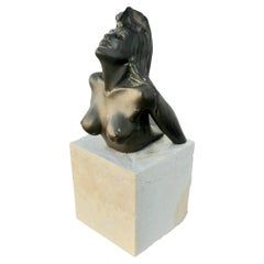 Vintage Bronze Bust of the Women