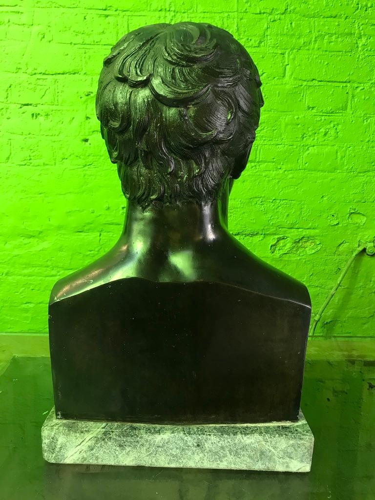 Bronze Bust of Young Caesar For Sale 4