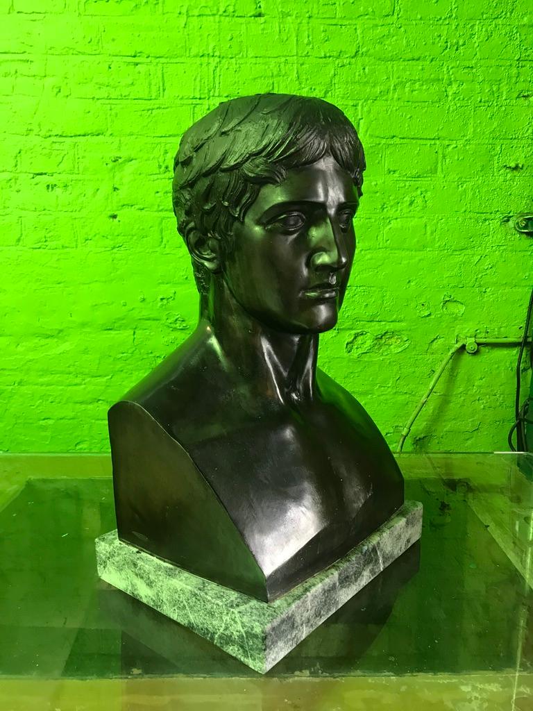 Bronze Bust of Young Caesar For Sale 9