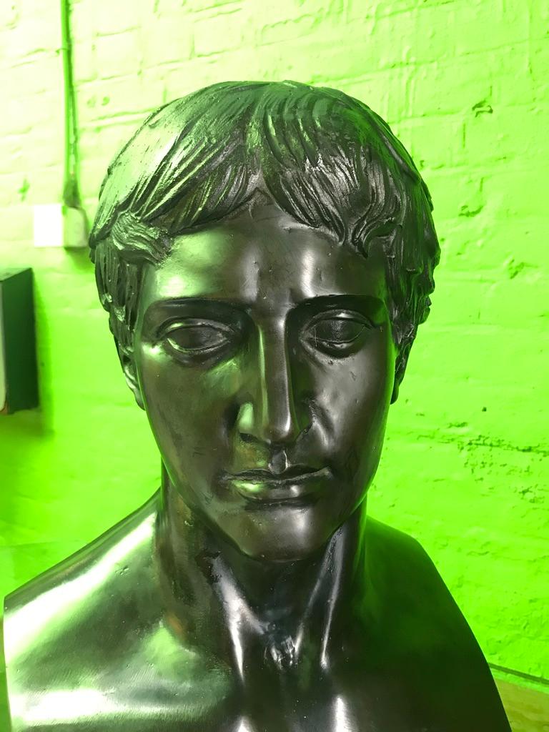 Bronze Bust of Young Caesar For Sale 11