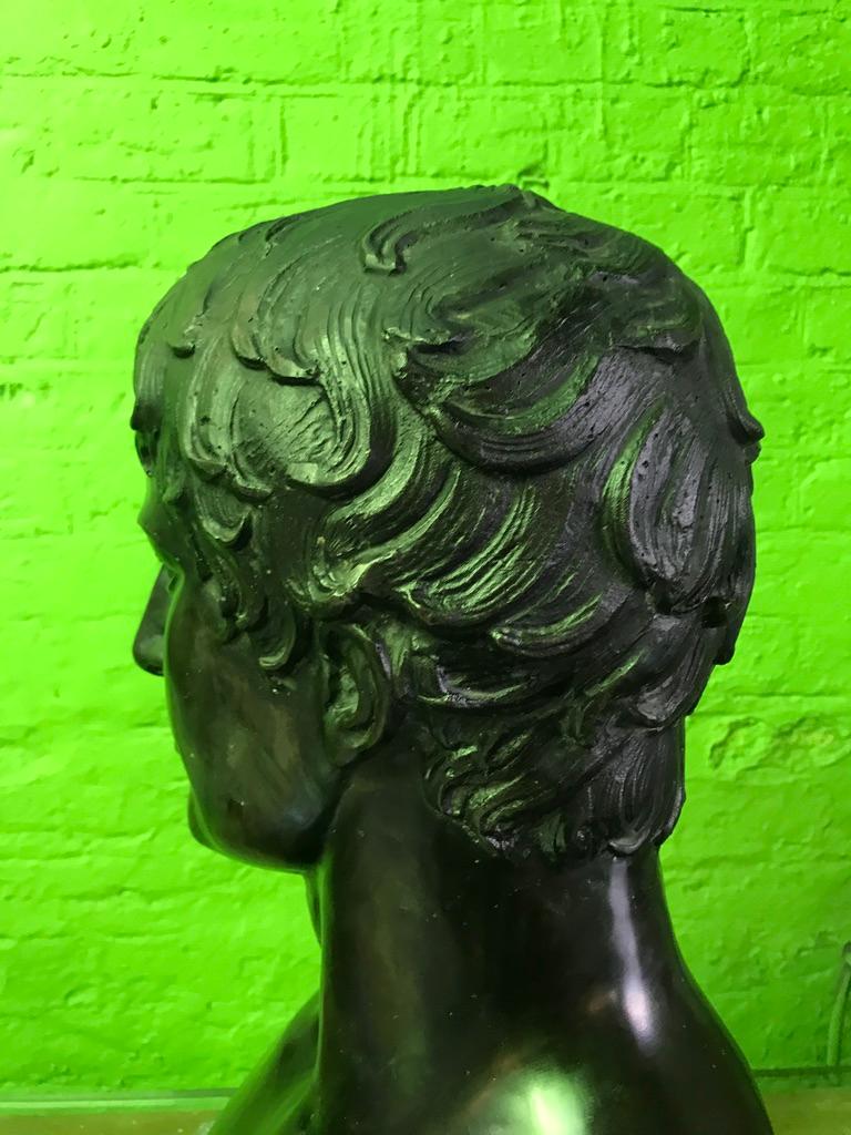 Bronze Bust of Young Caesar For Sale 1