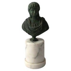 Grand Tour Bronze Bust Marble Base
