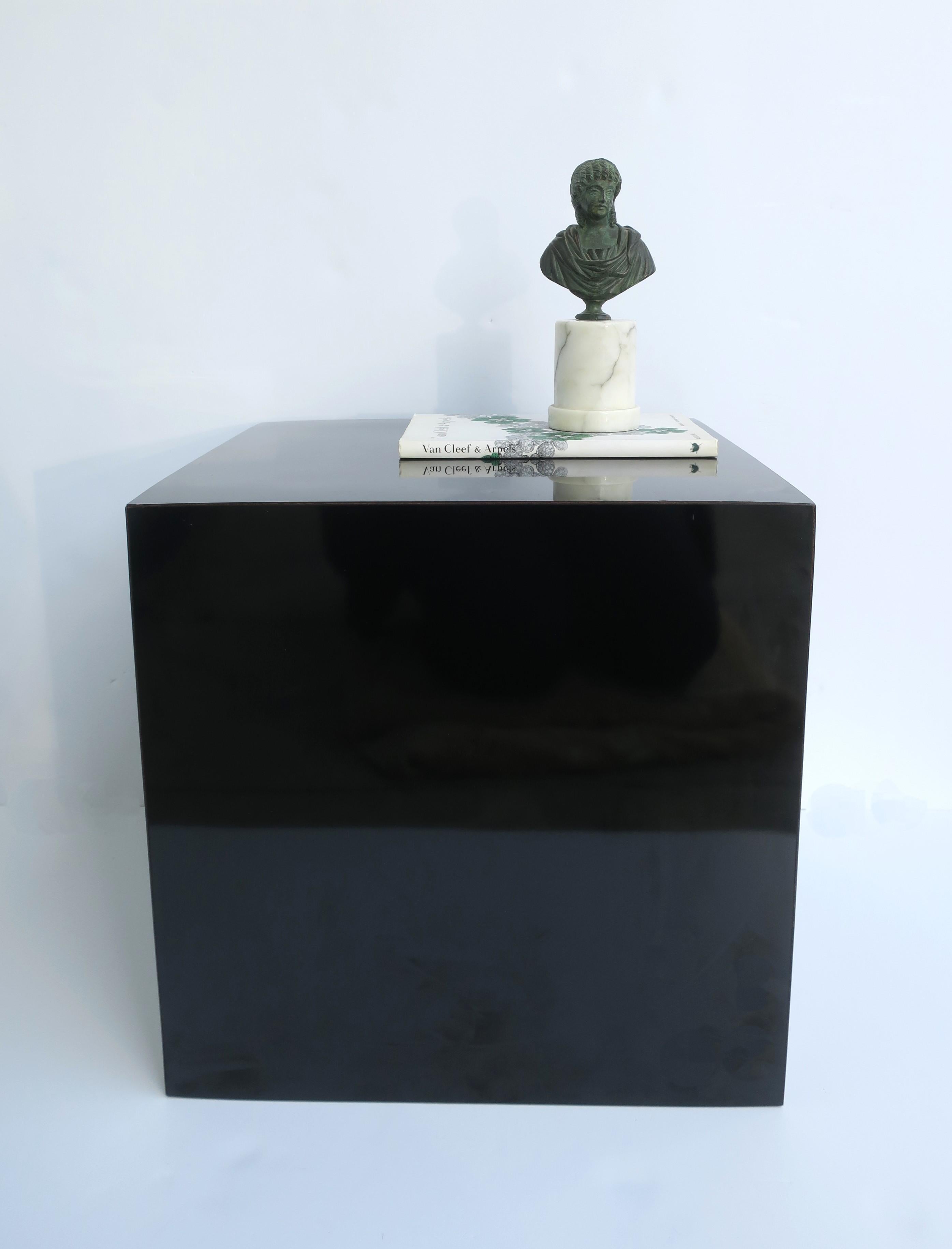 Cast Bronze Bust on Marble Base For Sale