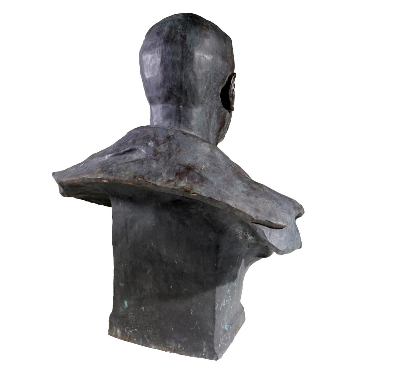 Early 20th Century Bronze Bust Order of Knighthood Frantz 'Marie Pierre François' Vermeylen, 1921 For Sale