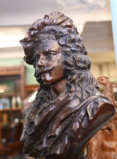 Bronze Bust Rembrandt After Carrier Dutch Painter Classical 1880
